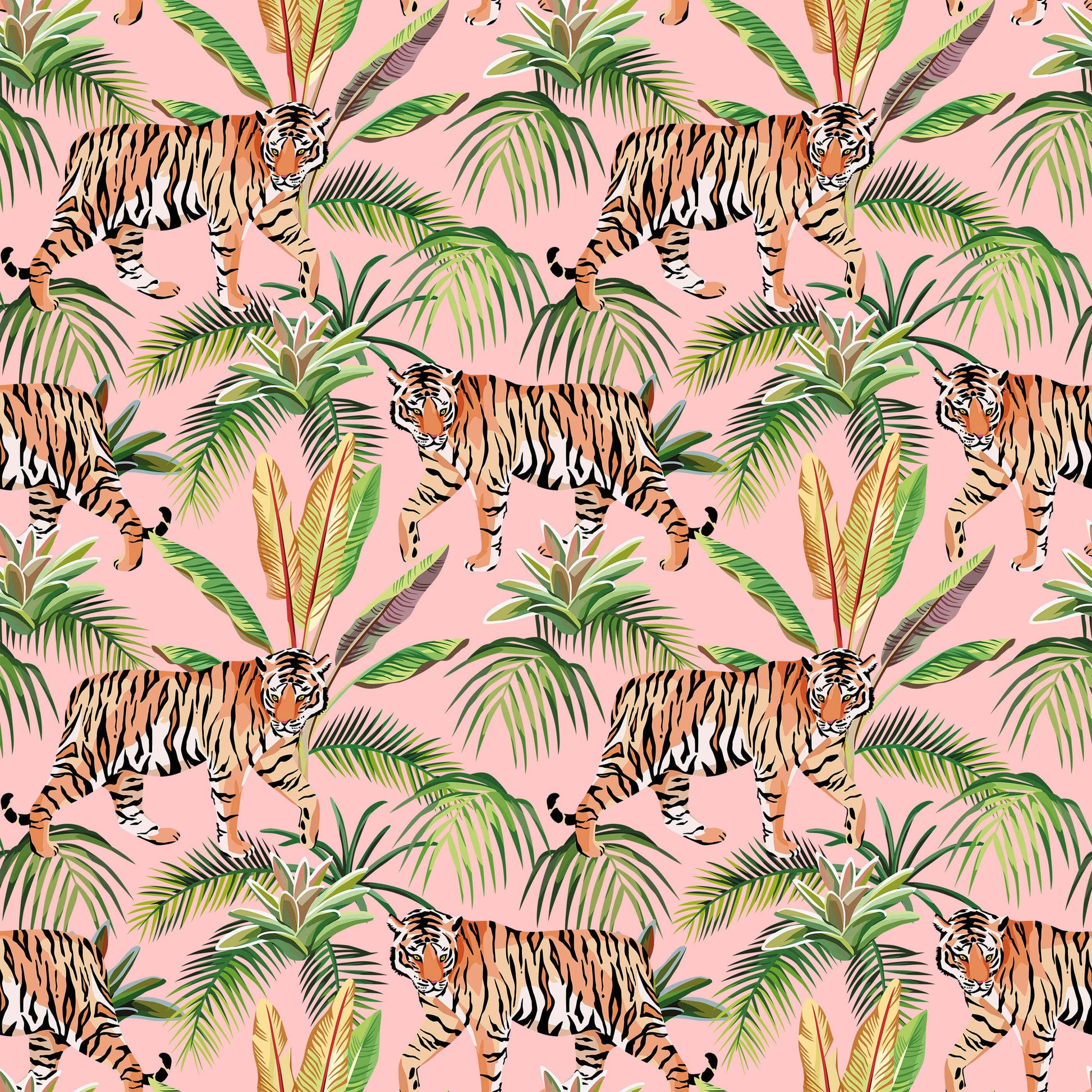Tropical Tiger Wallpaper