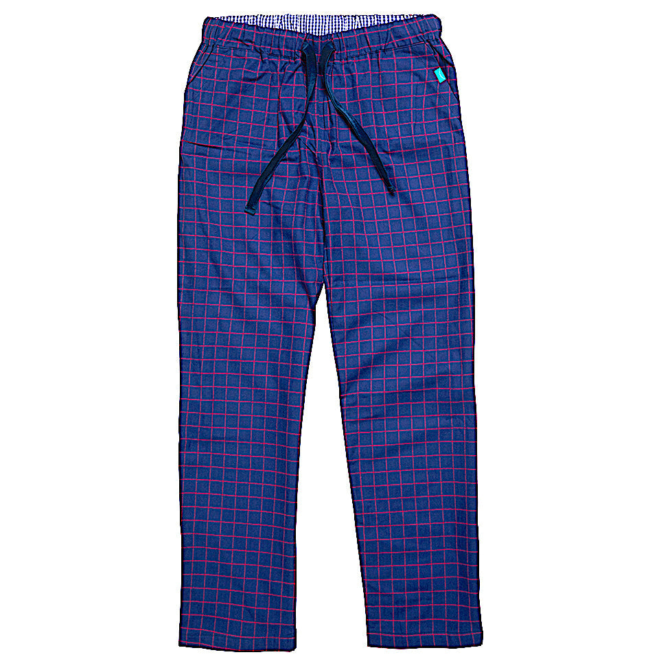 Men Atlantic Puffin Loungers Pink and Blue Checked