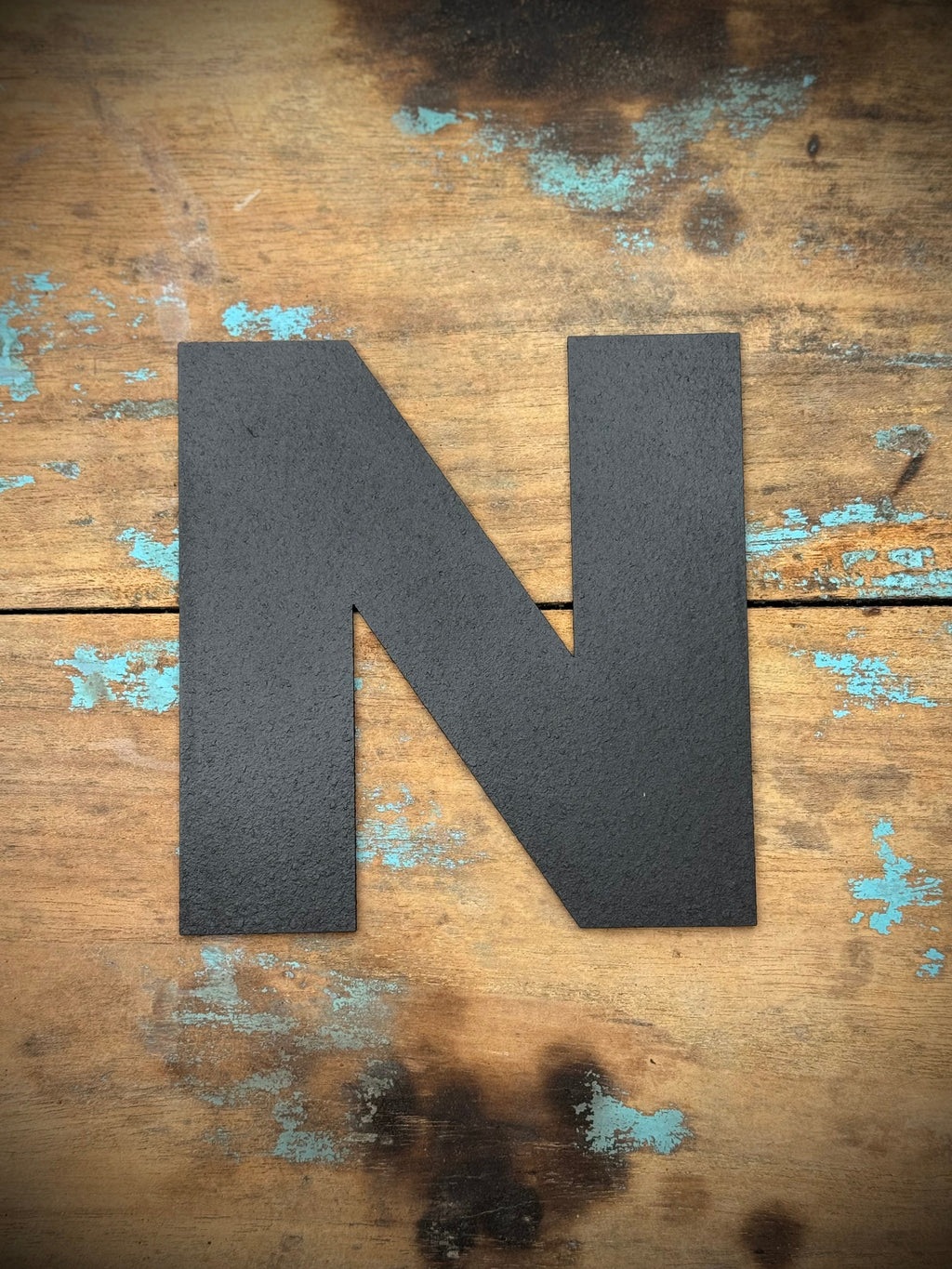 Black Metal Letters 12 inch and 5 inch Rustic Industrial Wall Decor