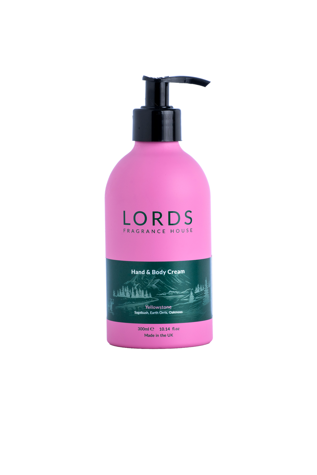 Hand and Body Cream Pink Refillable Aluminium 300ml