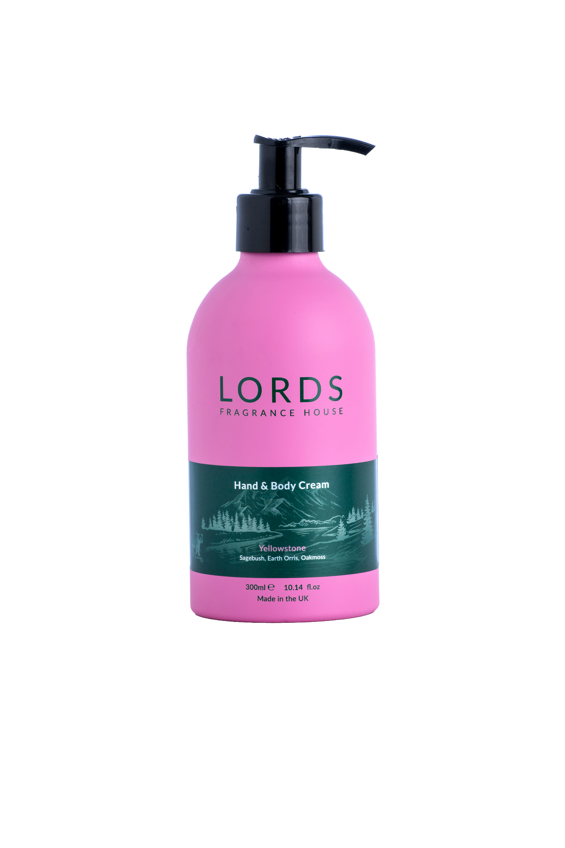 Hand and Body Cream Pink Refillable Aluminium 300ml