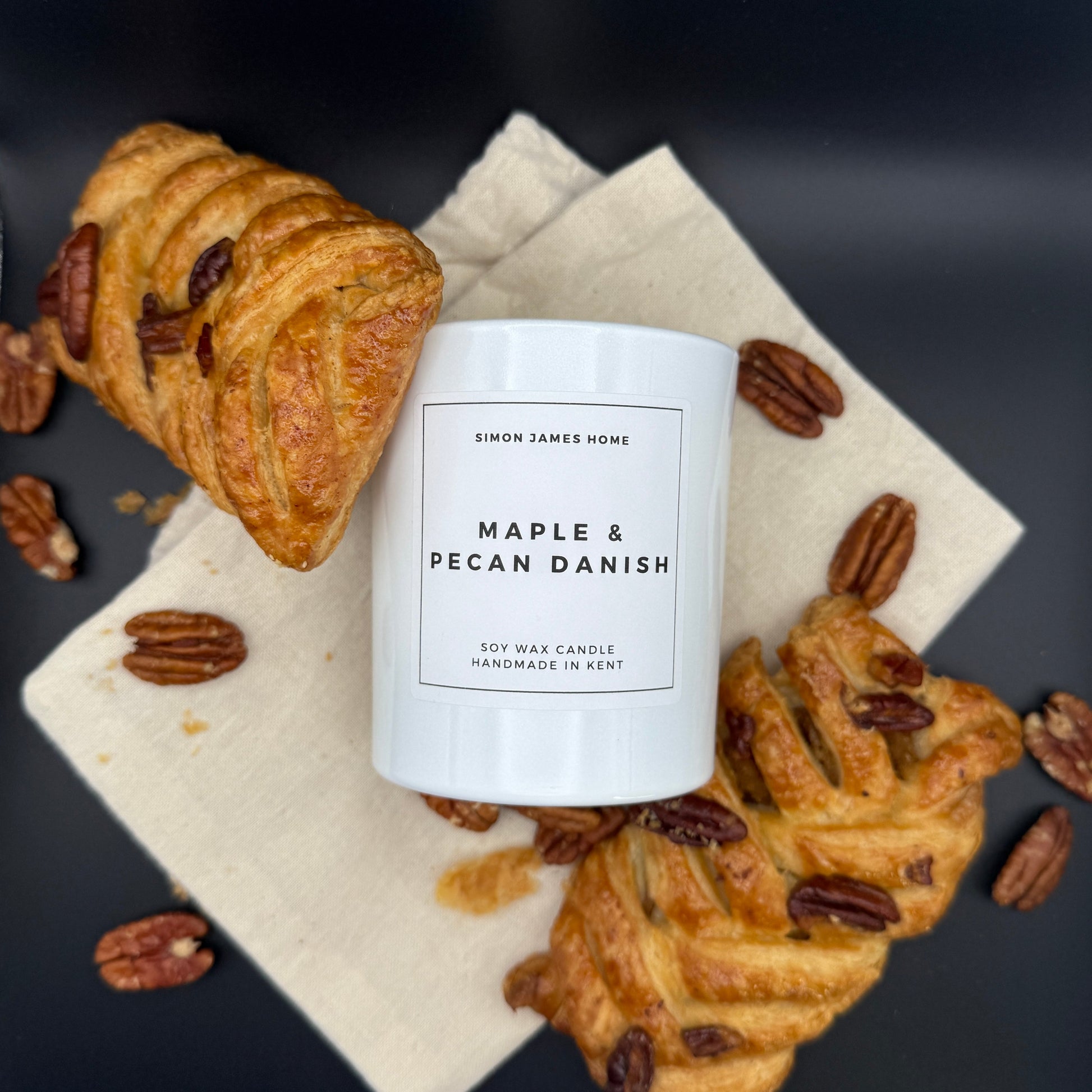 Maple and Pecan Danish Handmade Soy Wax Candle