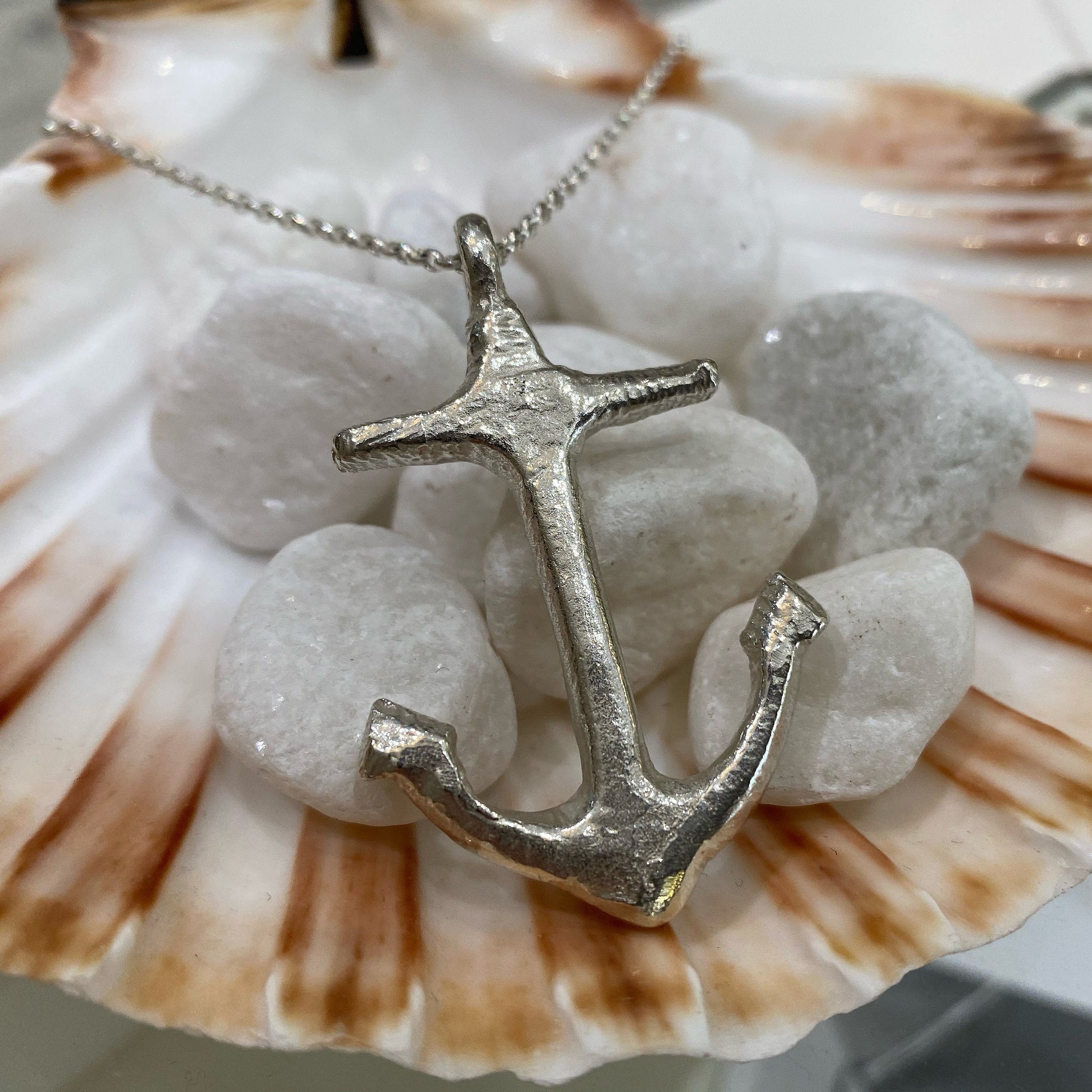 Ultimate Maxi Anchor Necklace in Recycled Sterling Silver