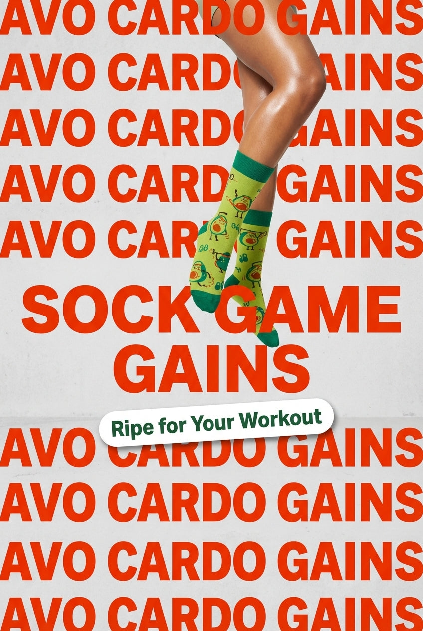 Avocado Gains Gym Socks