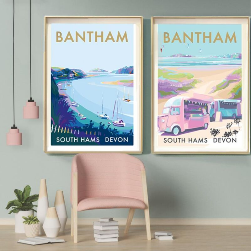 Bantham Buses Limited Edition Art Print A0