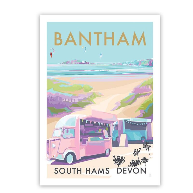 Bantham Buses Limited Edition Art Print A0
