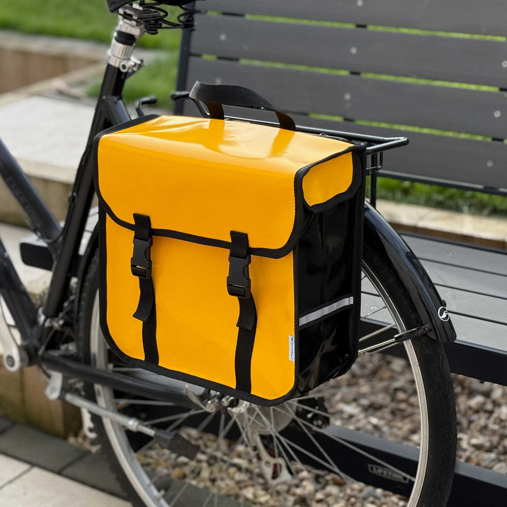 Classic Waterproof Single Bike Pannier Bag 13L Yellow