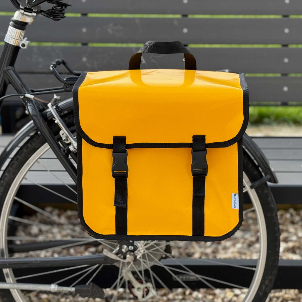 Classic Waterproof Single Bike Pannier Bag 13L Yellow