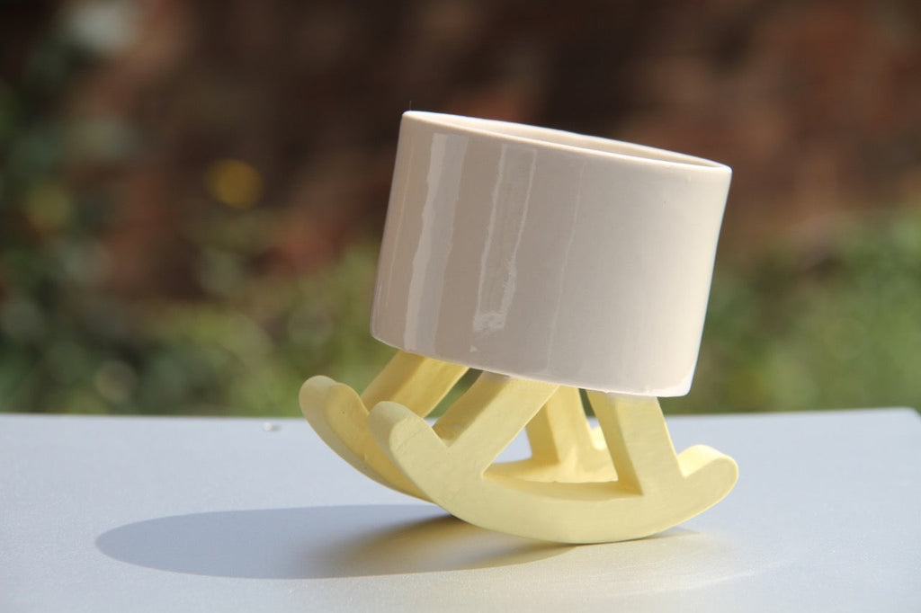 Yellow Rocky Chair Whisky Cup