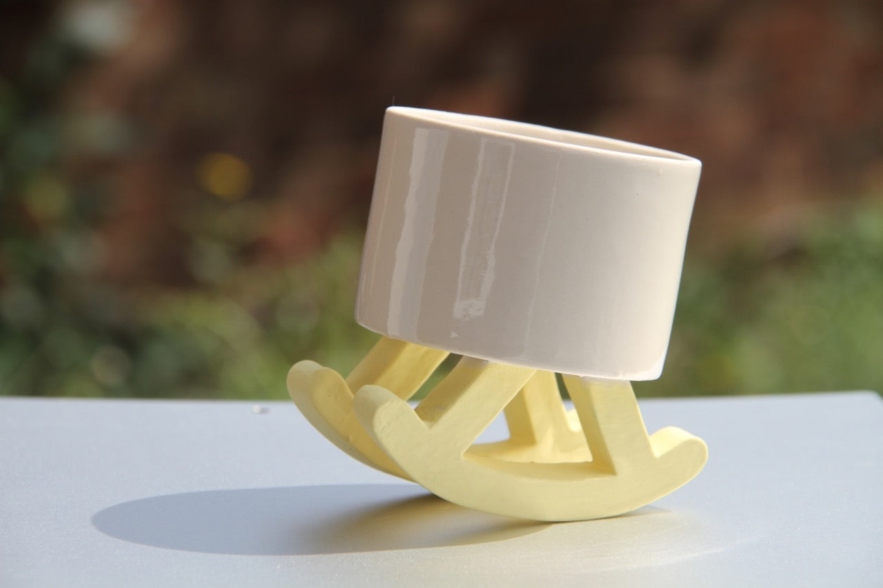 Yellow Rocky Chair Whisky Cup