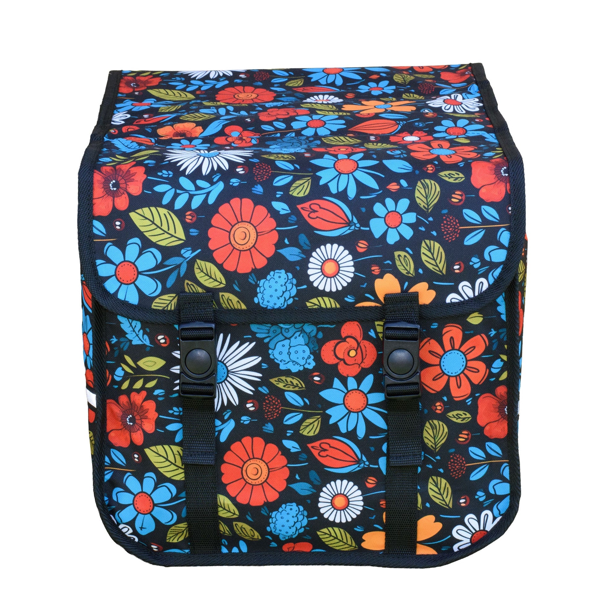 Bicycle Double Pannier Bag in Floral Fiesta