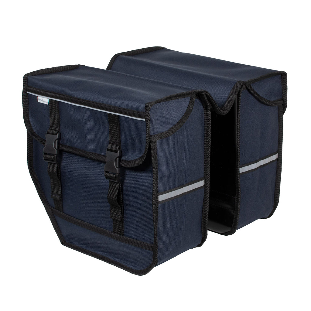 Navy Blue Double Bicycle Panniers