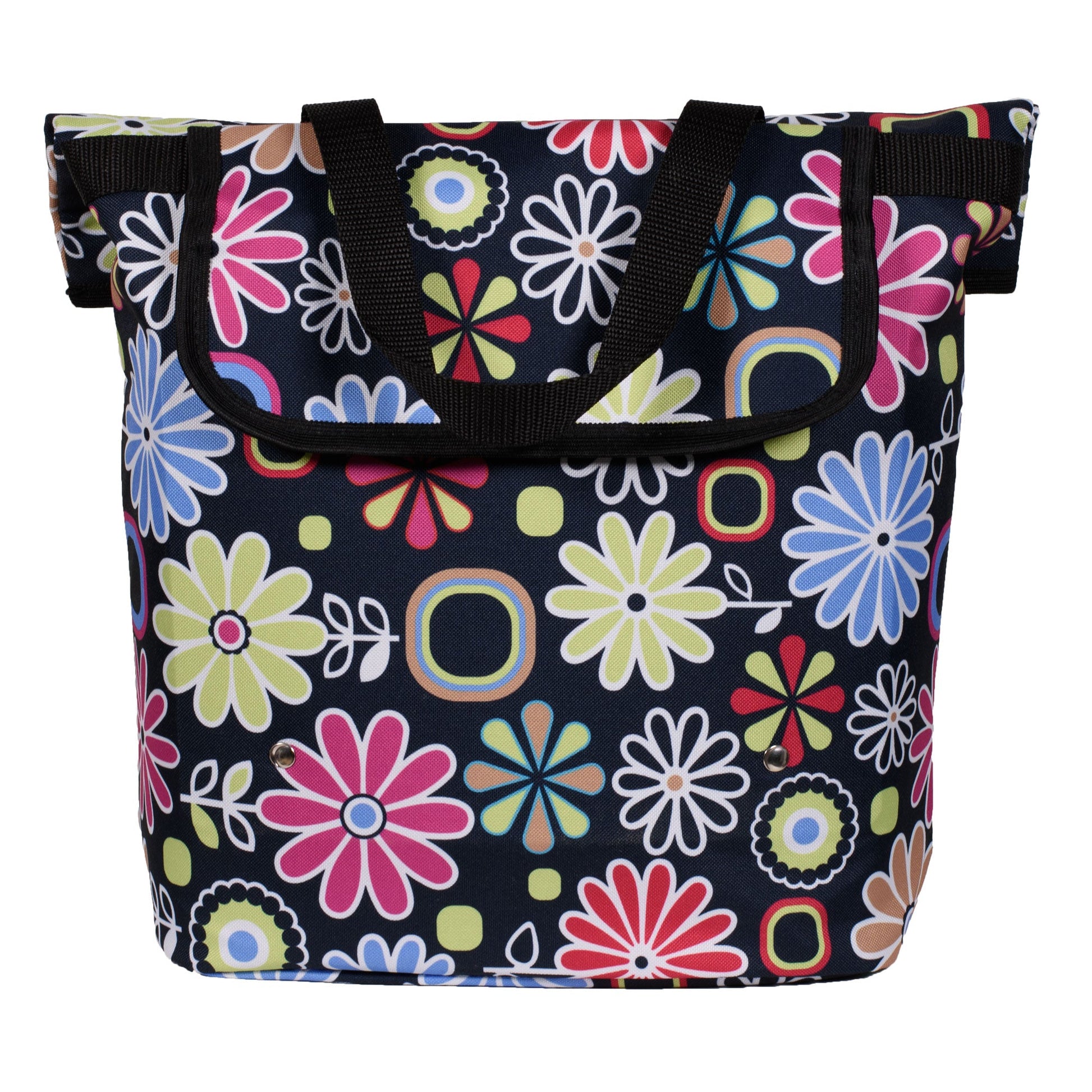 Pink Daisy Single Pannier Bag for Bicycles