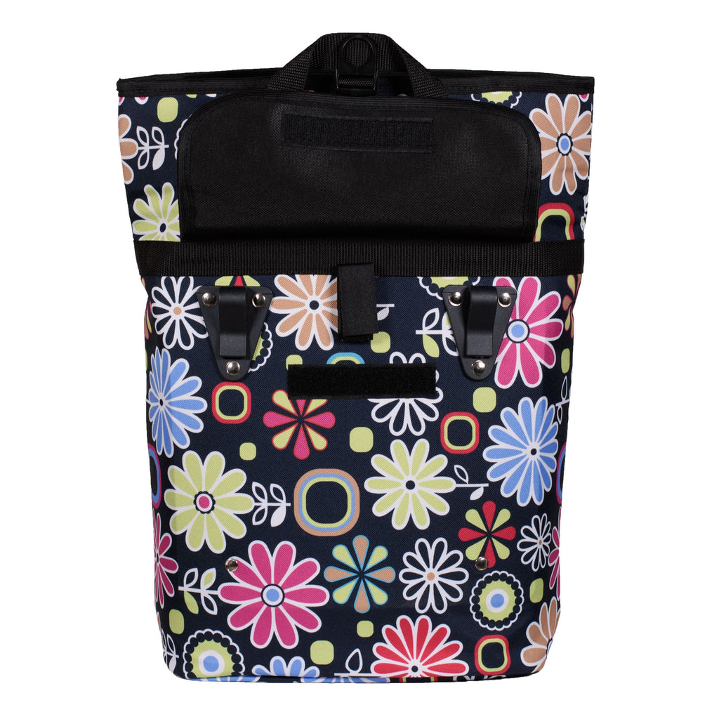 Pink Daisy Single Pannier Bag for Bicycles
