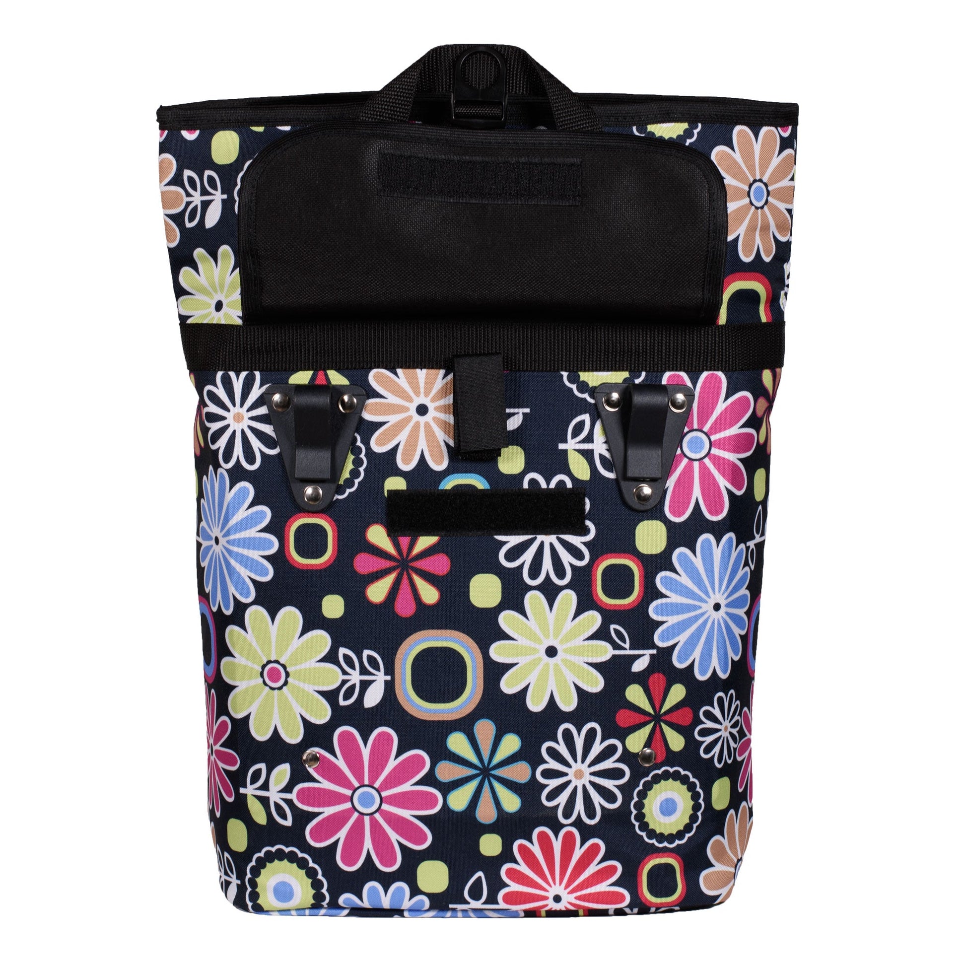 Pink Daisy Single Pannier Bag for Bicycles
