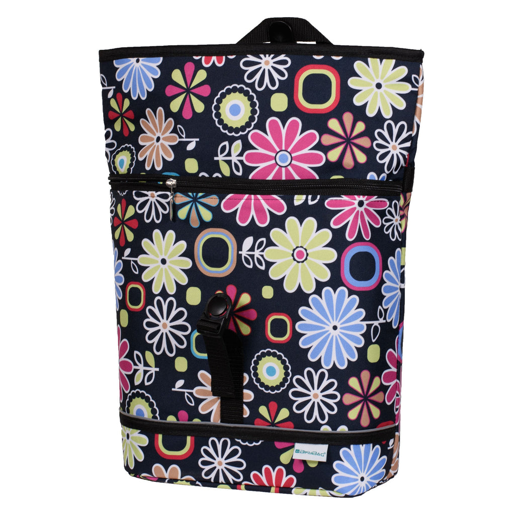 Pink Daisy Single Pannier Bag for Bicycles