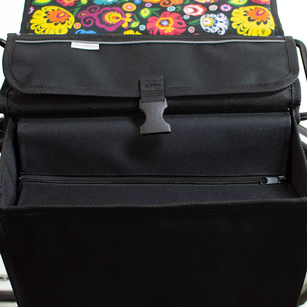 Bicycle Double Panniers Folklore Flowers