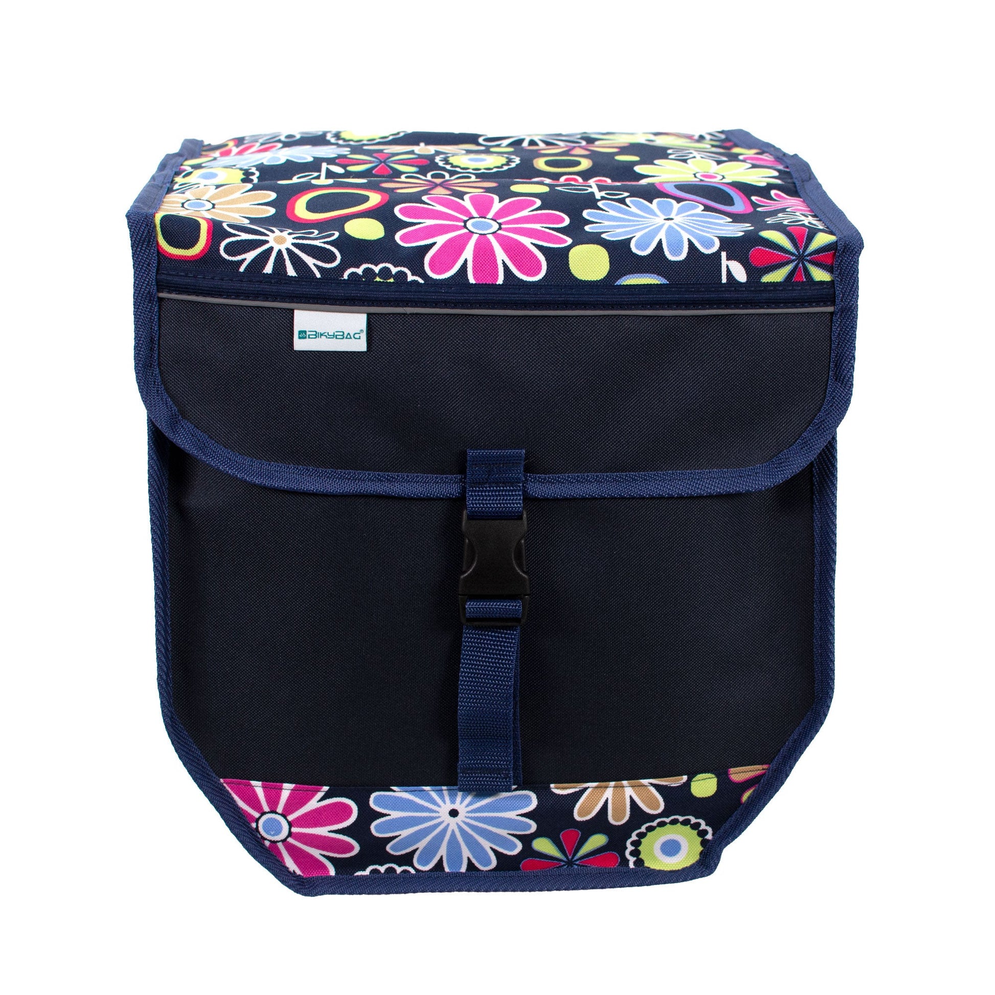 Double Pannier Bag in Pink Daisy
