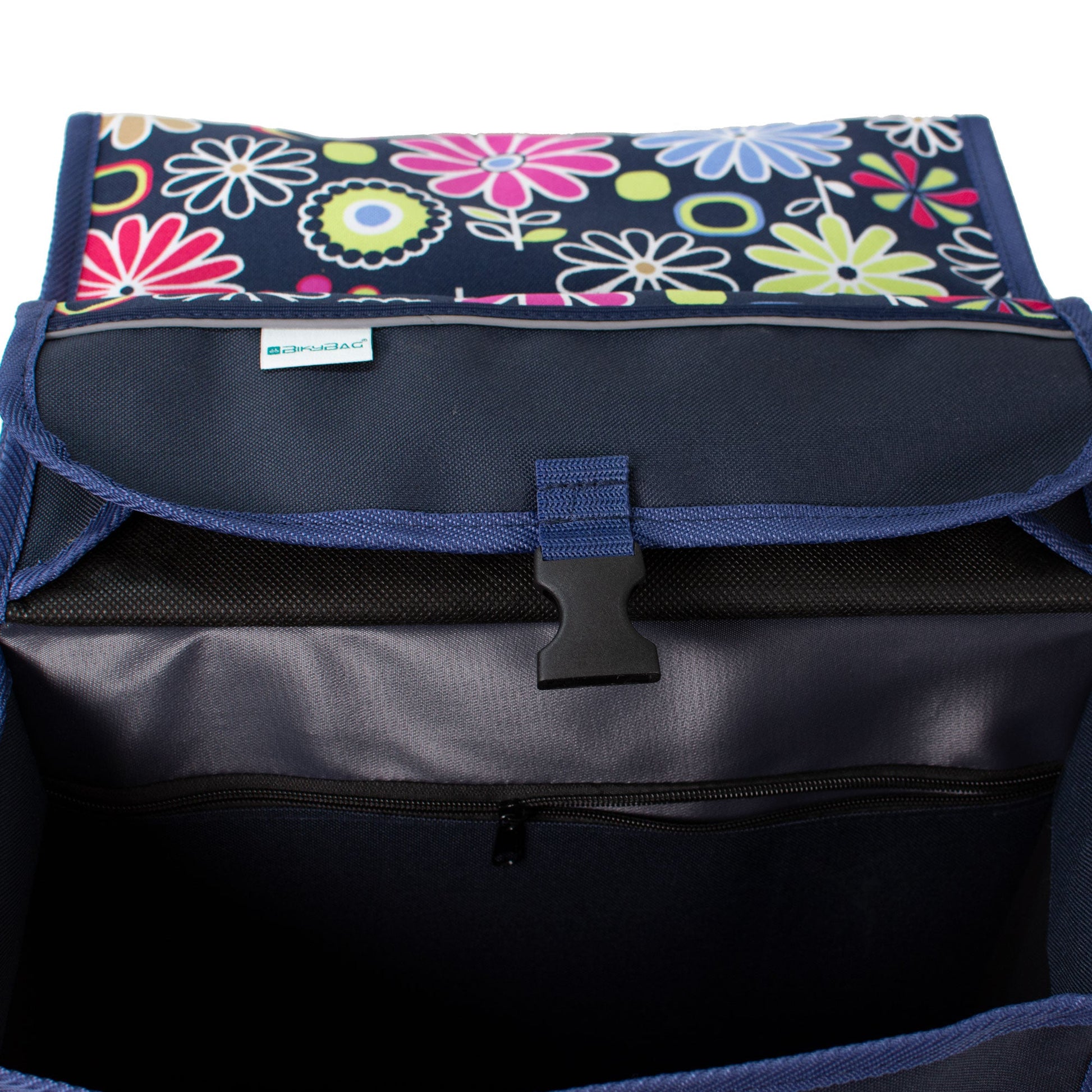 Double Pannier Bag in Pink Daisy