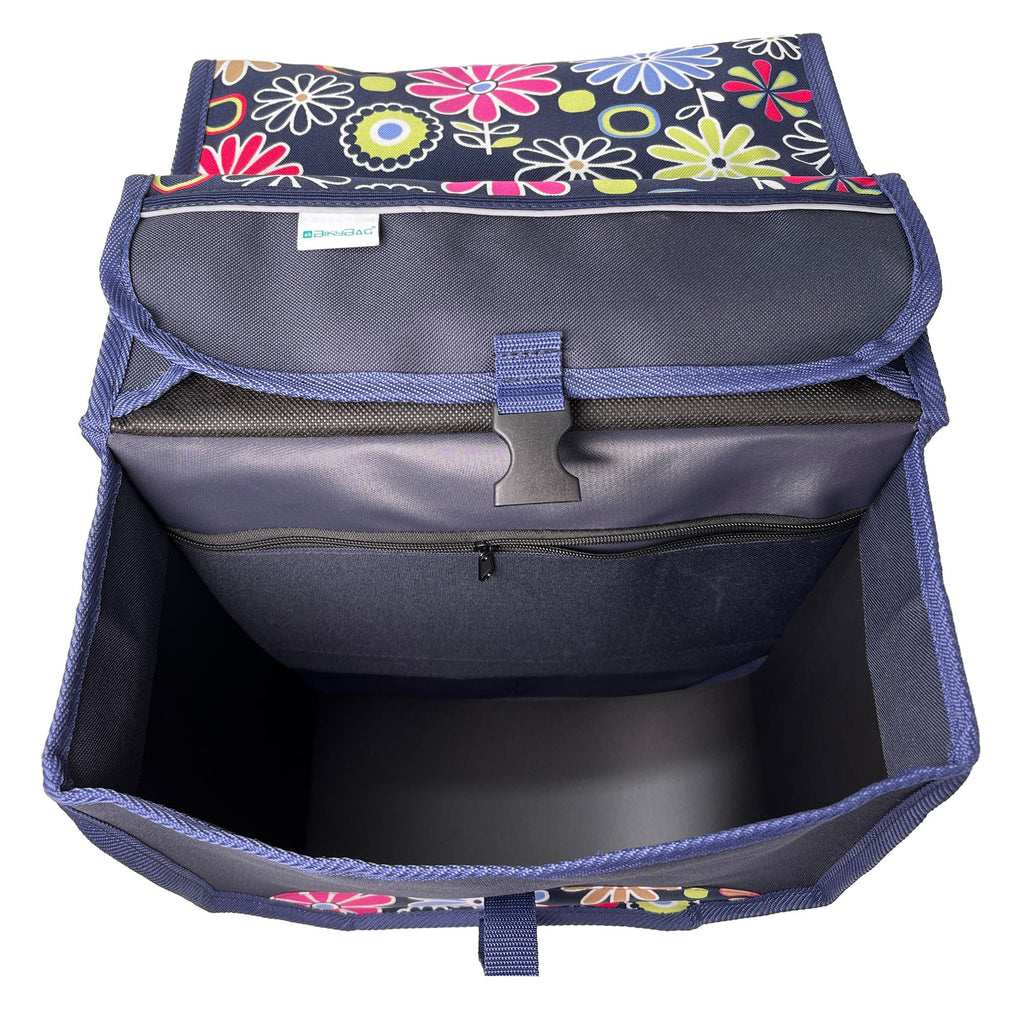 Double Pannier Bag in Pink Daisy