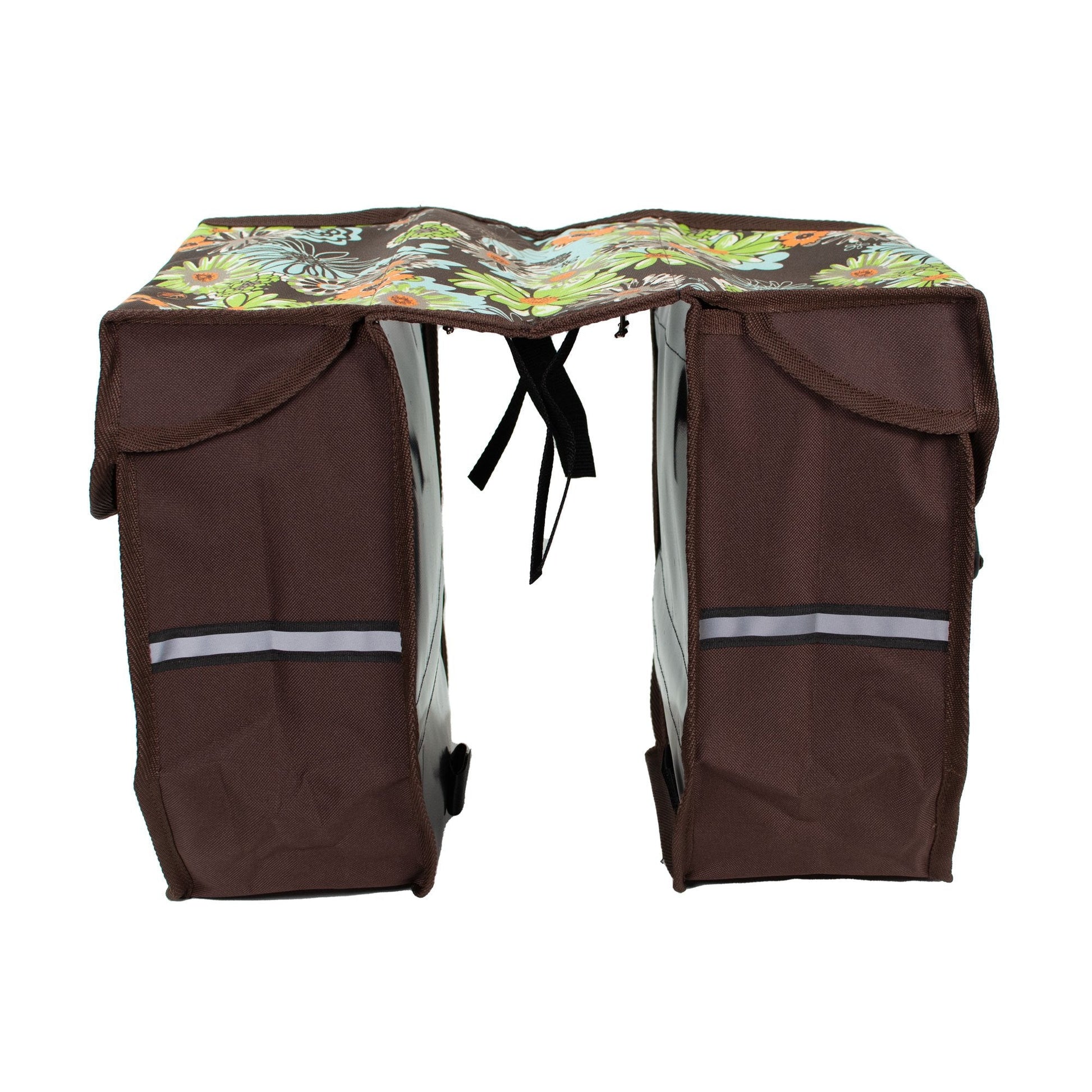 Bicycle Double Panniers in Green Meadow