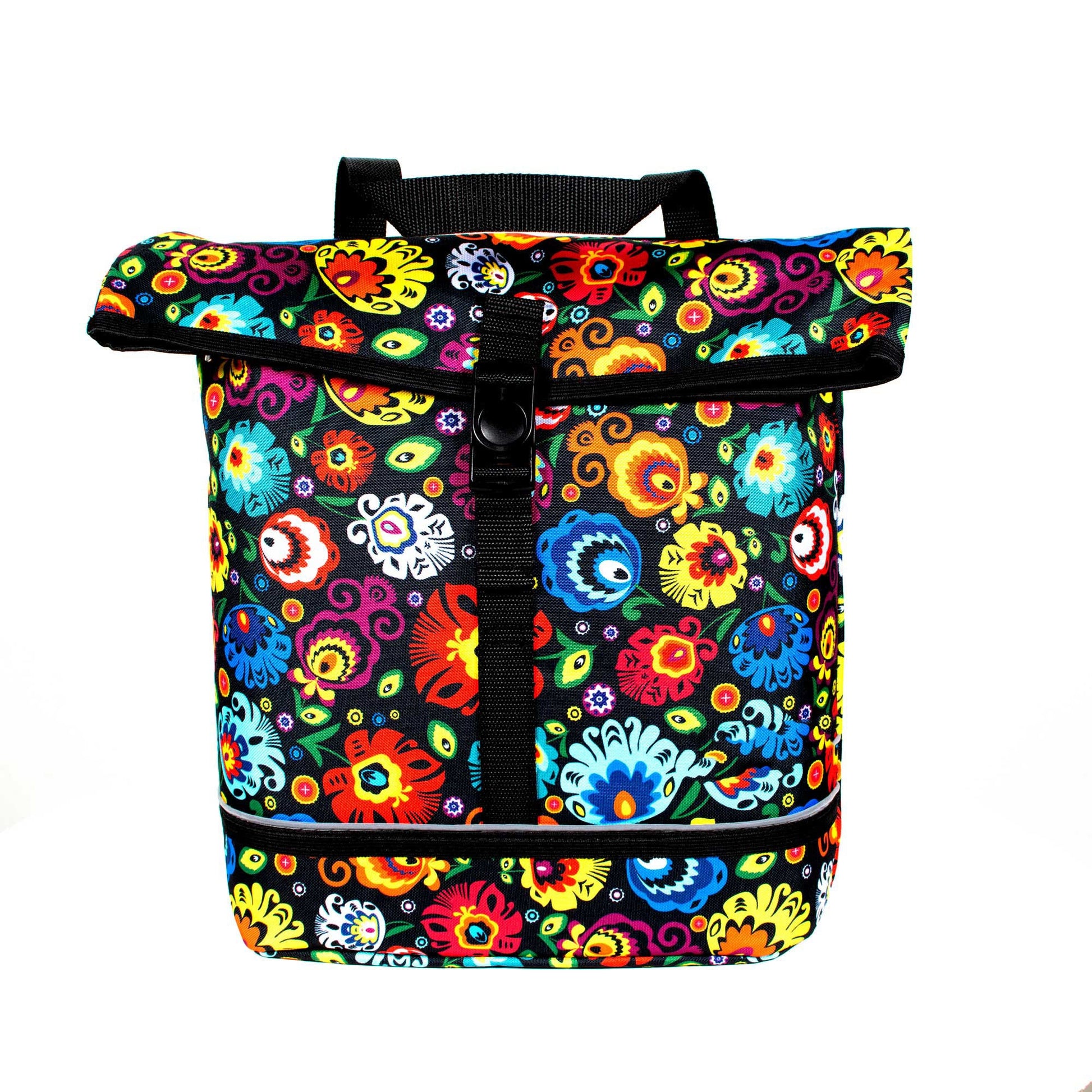 Bicycle Shopper Pannier Bag in Folklore Flowers
