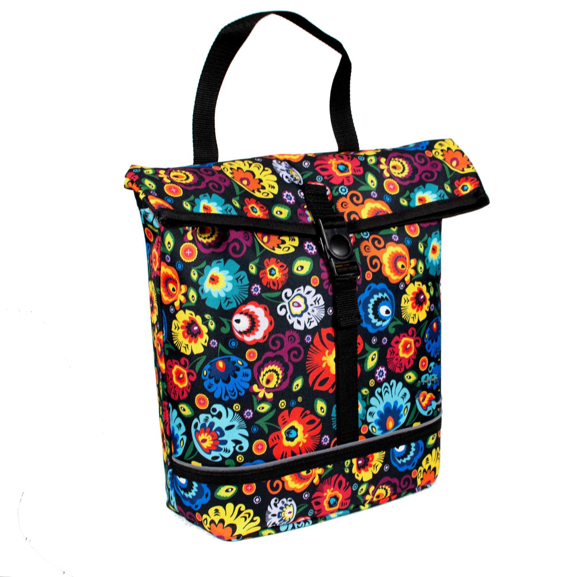 Bicycle Shopper Pannier Bag in Folklore Flowers