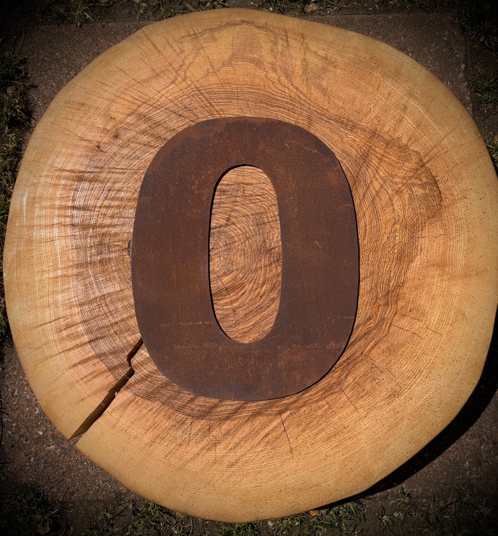 12 Inch Rusty Metal Letters A-Z 0-9