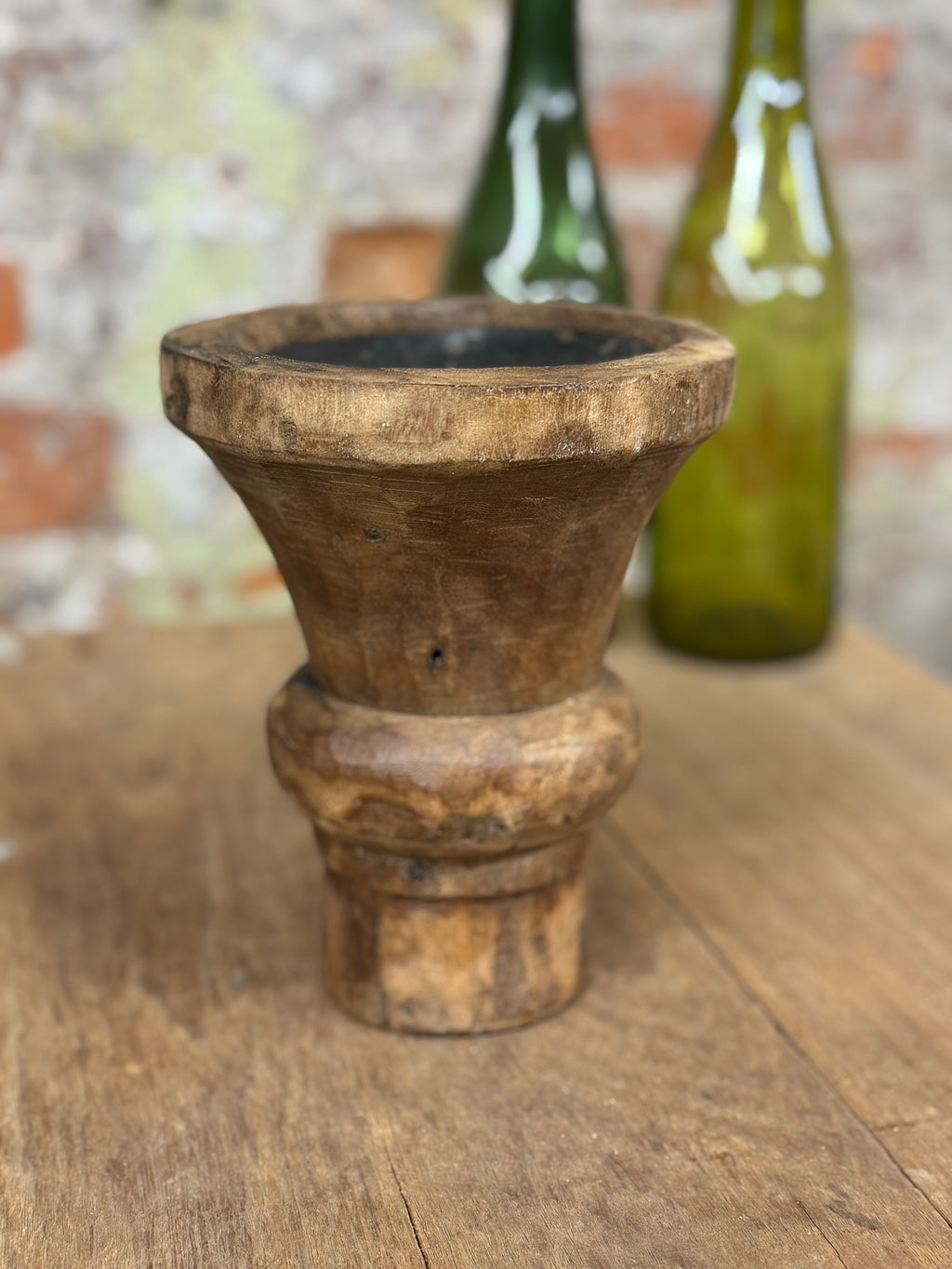 Rustic Wooden Candle Holder Reclaimed Farmhouse Decor