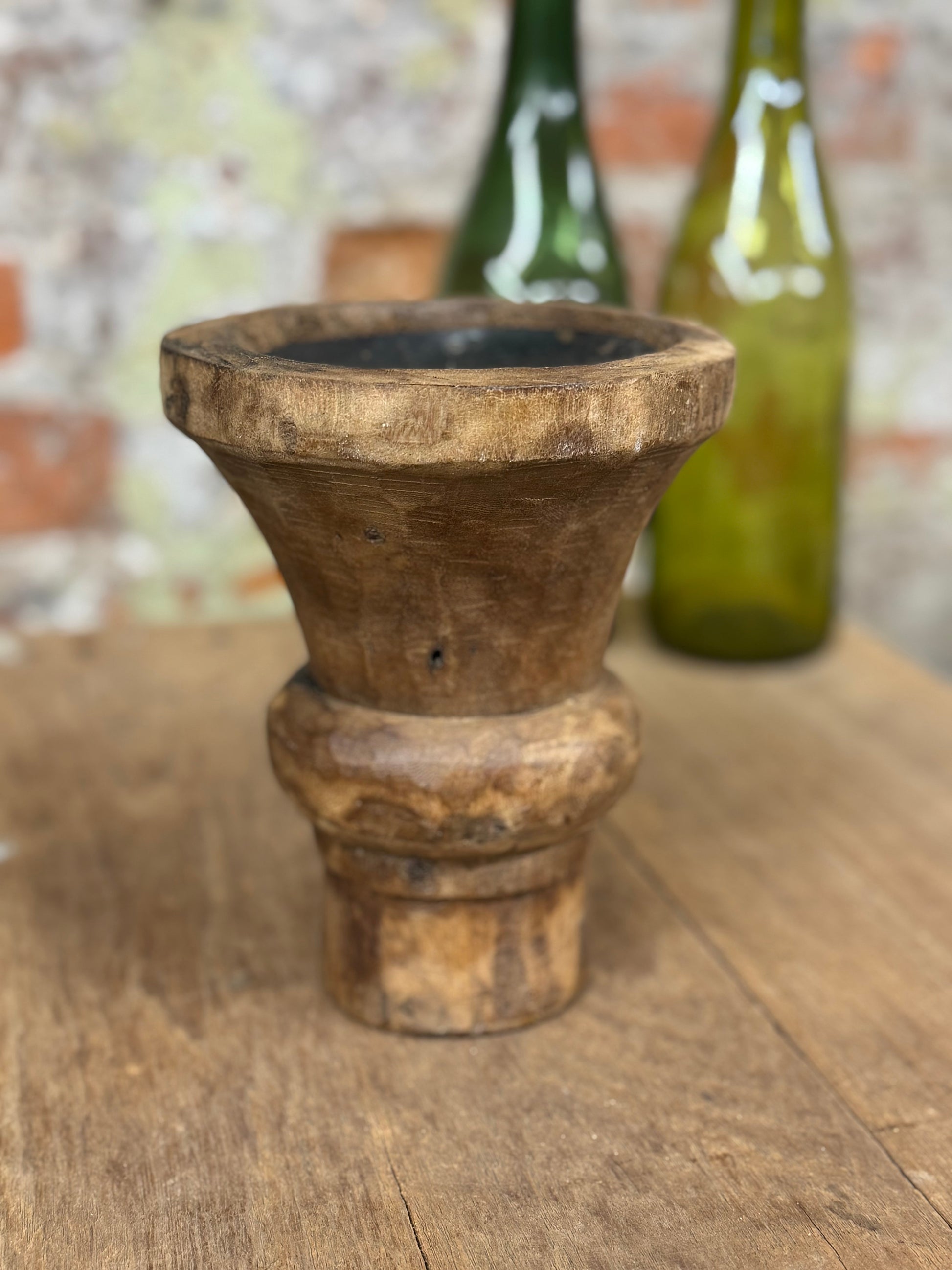 Rustic Wooden Candle Holder Reclaimed Farmhouse Decor