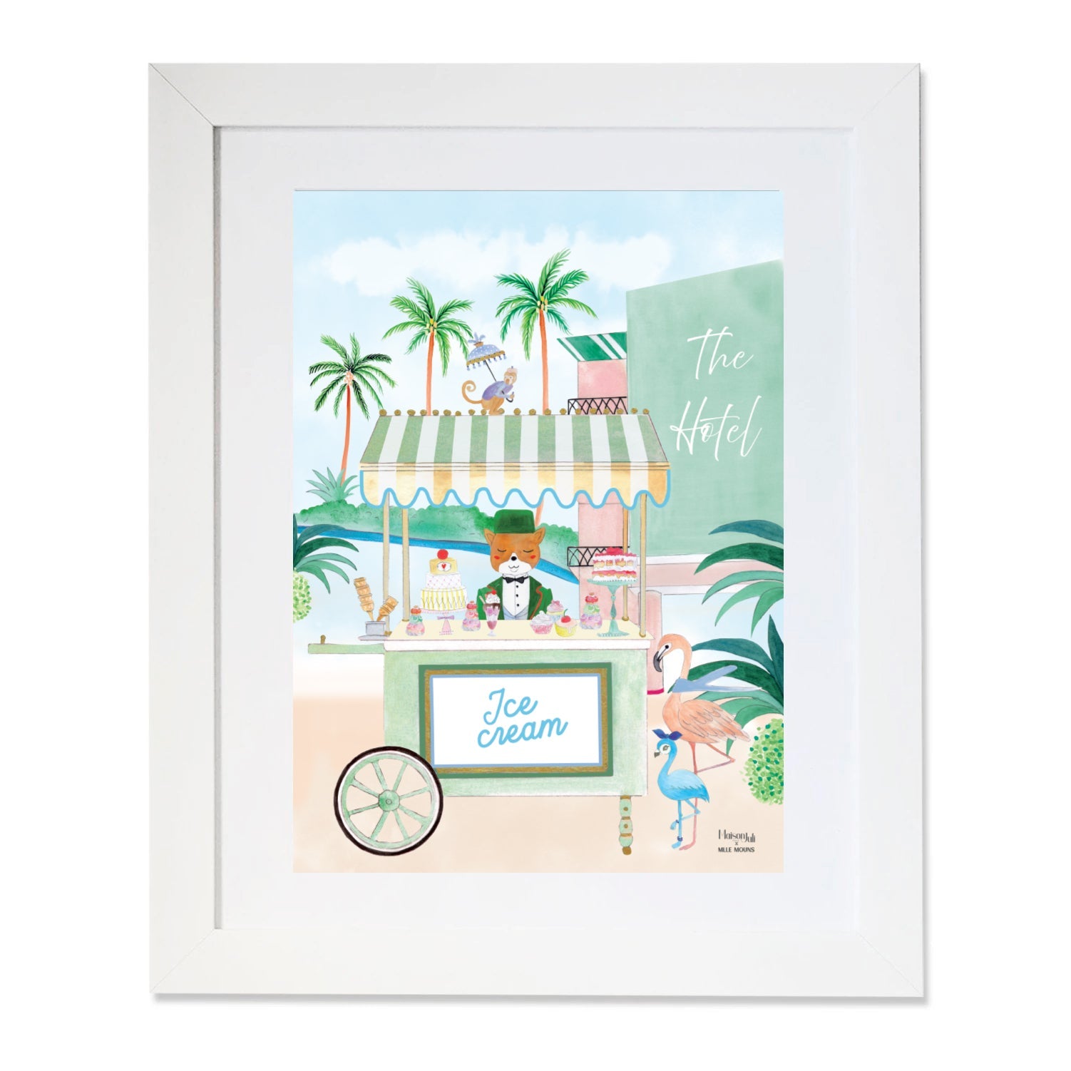 Personalised Beverly Hills Artwork for Boys