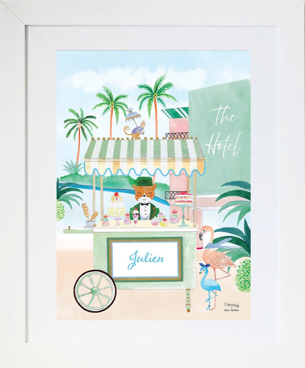 Personalised Beverly Hills Artwork for Boys