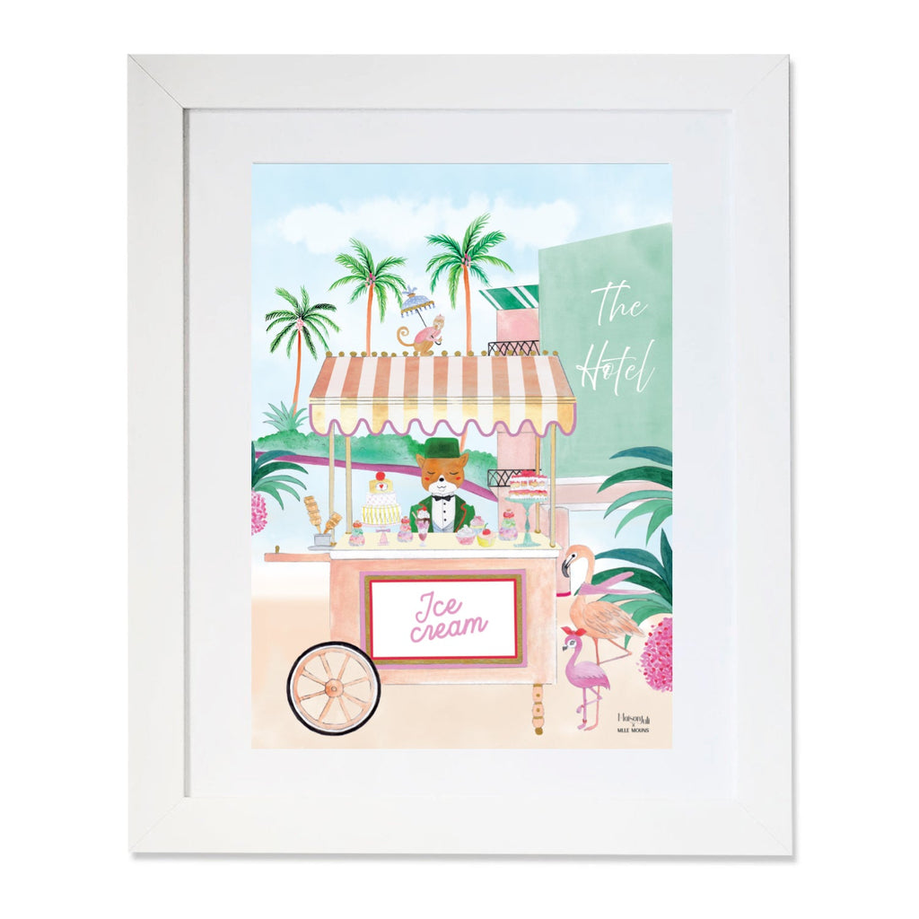 Personalised Beverly Hills Artwork for Girls
