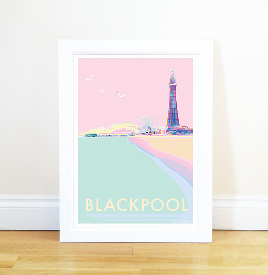 Blackpool Seaside Nostalgia Art Print