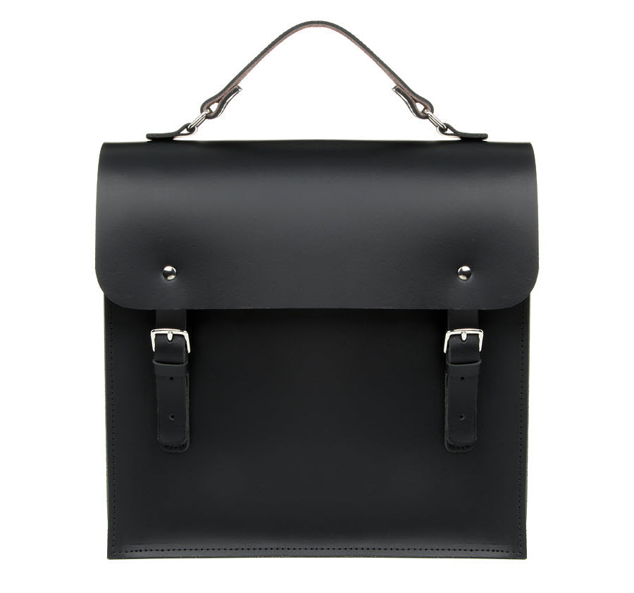 NEW Leather Two Tone Backpack Satchel