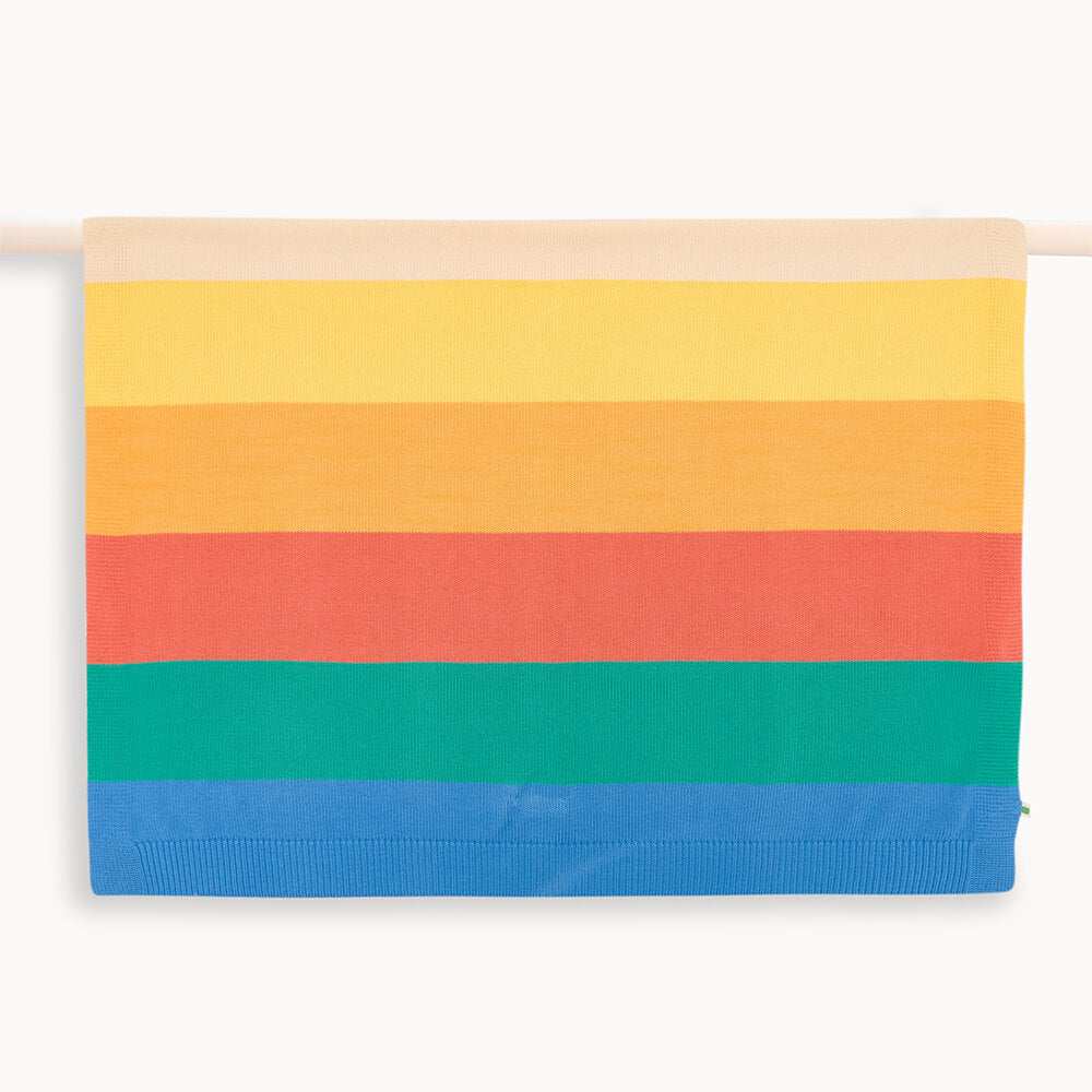 Bobby - Rainbow Stripe baby blanket