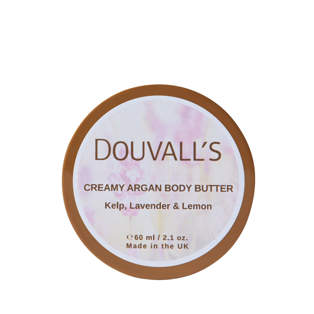 Organic Creamy Argan Body Butter 60ml in Six Natural Scents