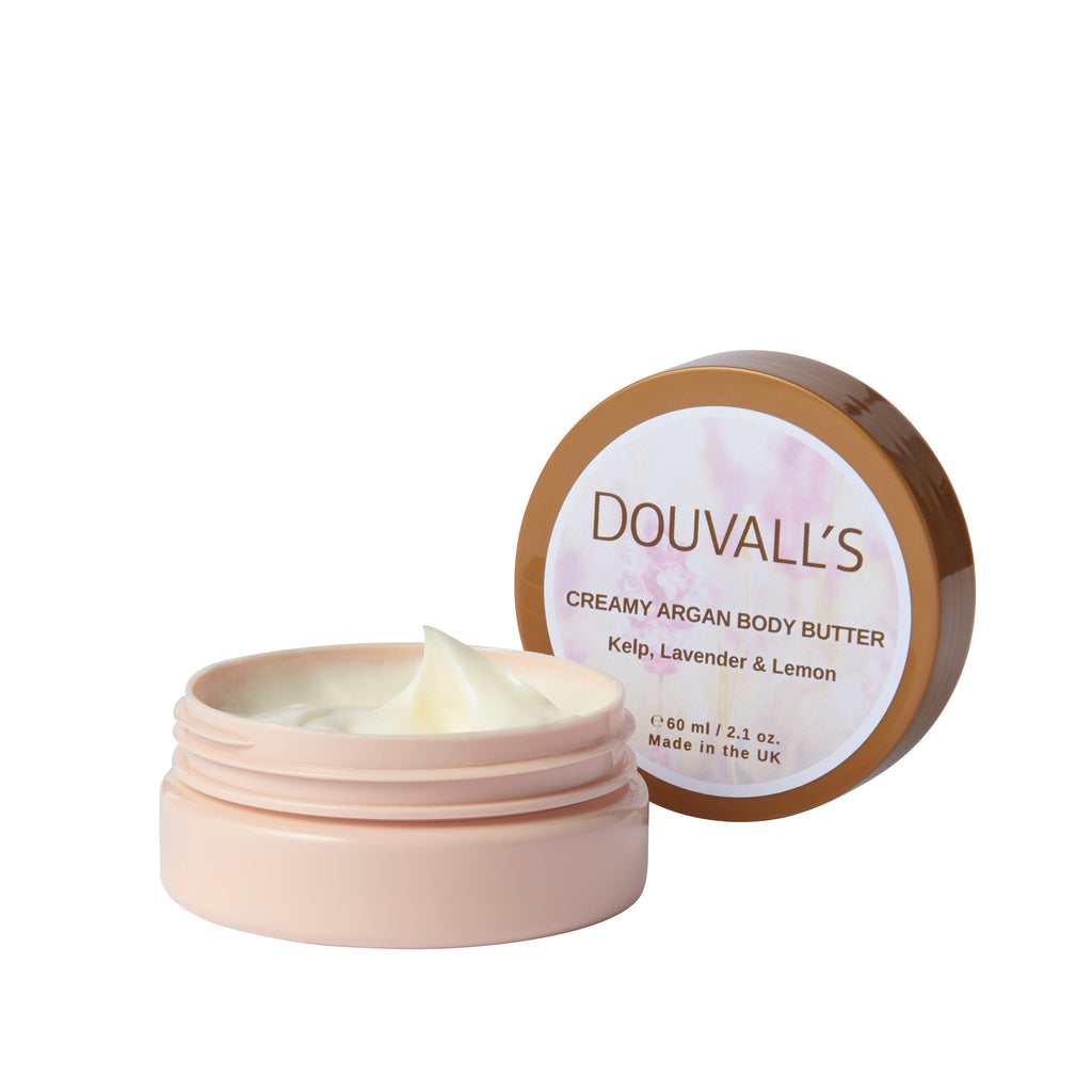 Organic Creamy Argan Body Butter 60ml in Six Natural Scents