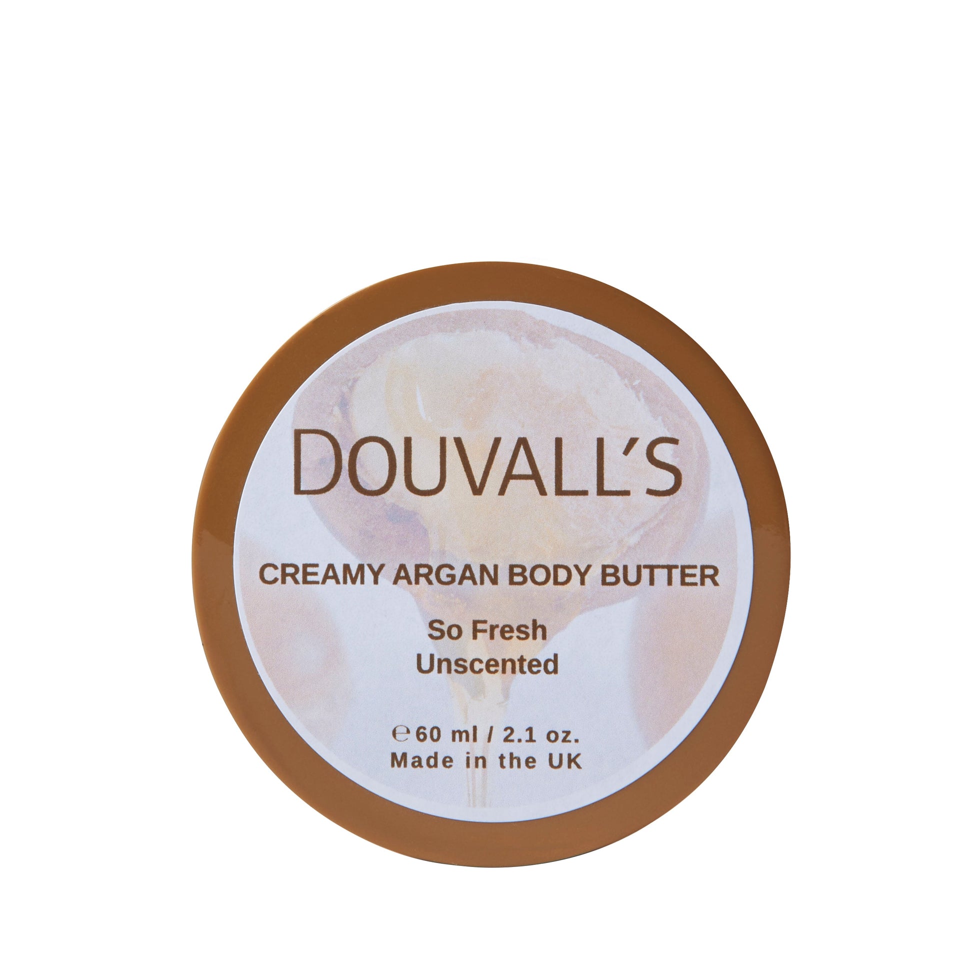 Organic Creamy Argan Body Butter 60ml in Six Natural Scents
