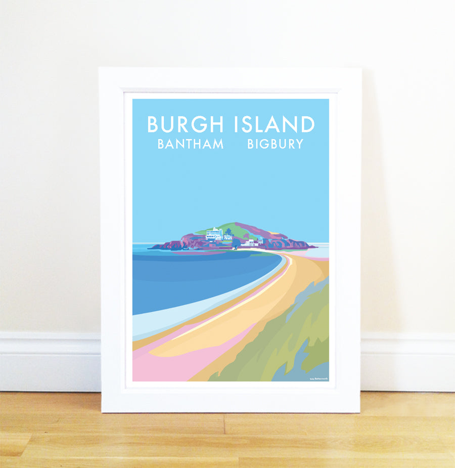Burgh Island Vintage Seaside Travel Poster Print