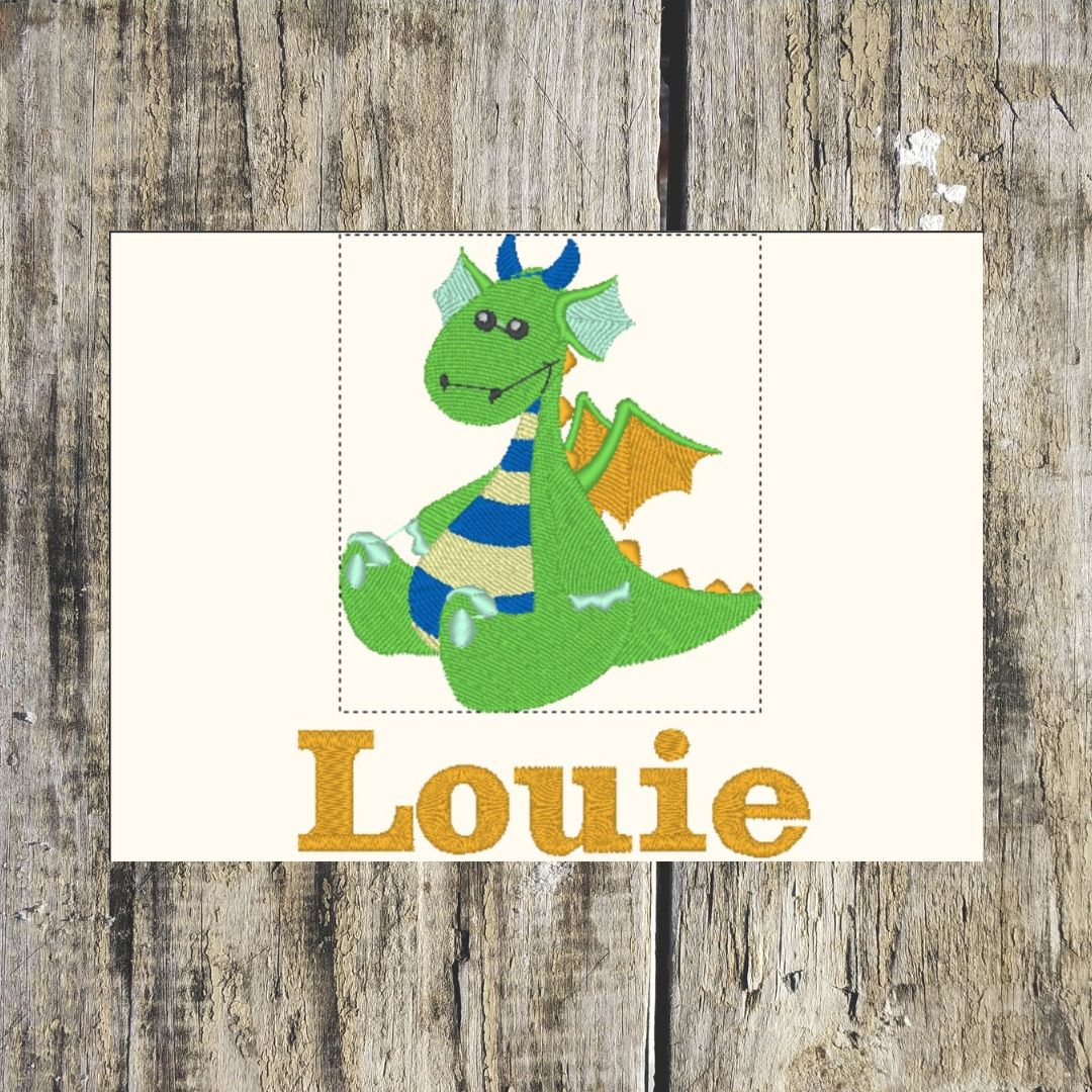 Baby Dragon Personalised Towels
