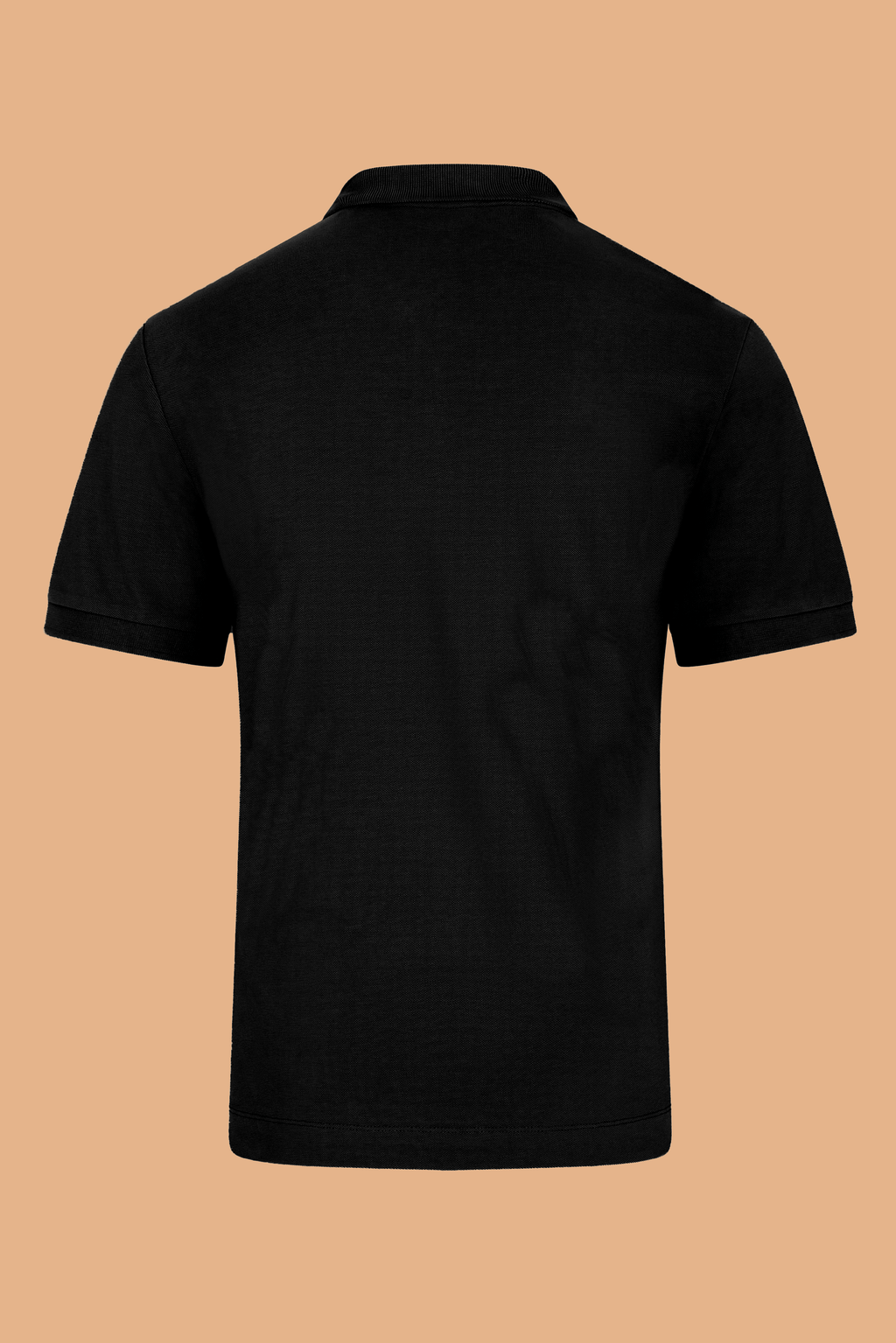 Black Organic Cotton Polo Shirt