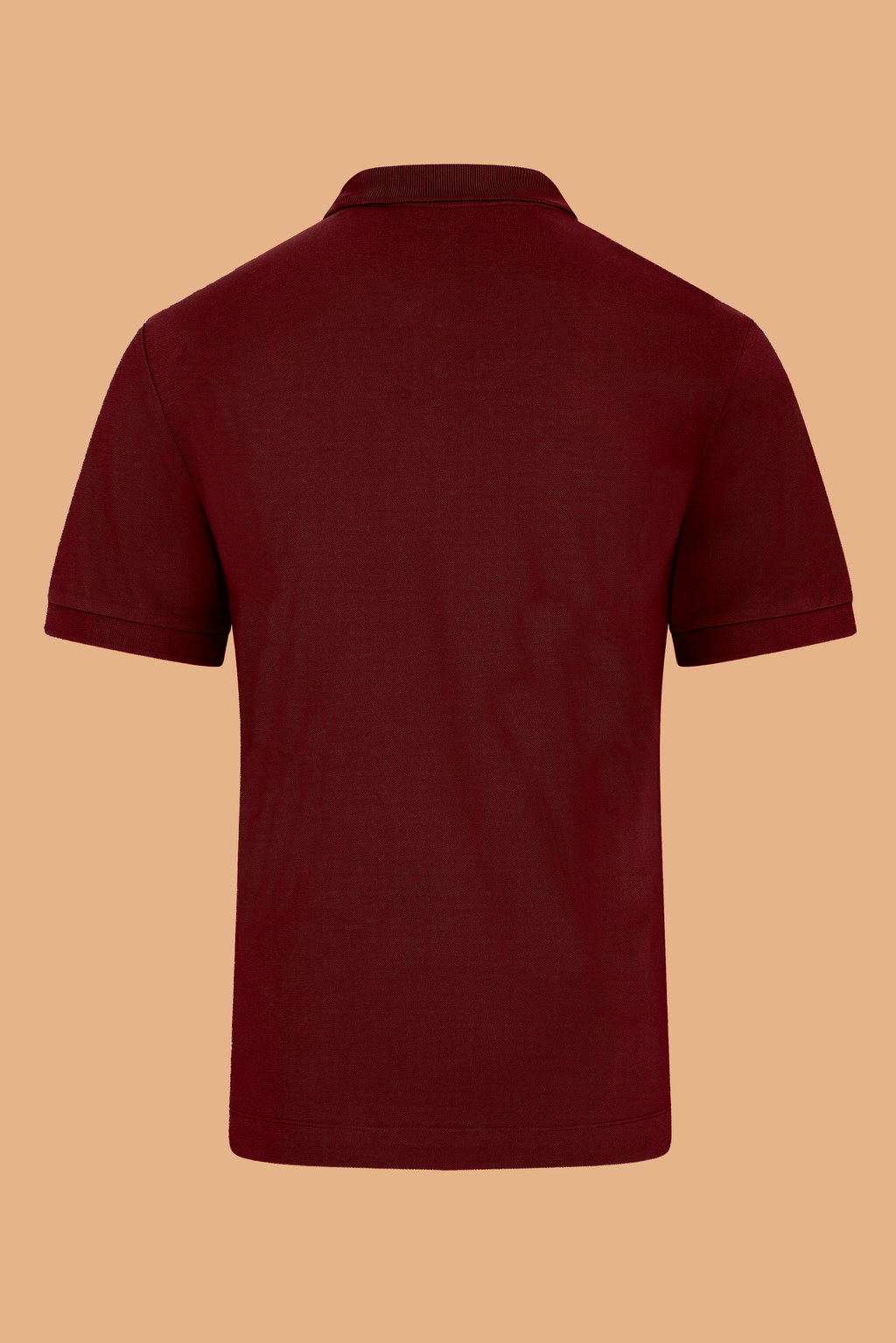 Burgundy Organic Cotton Polo Shirt