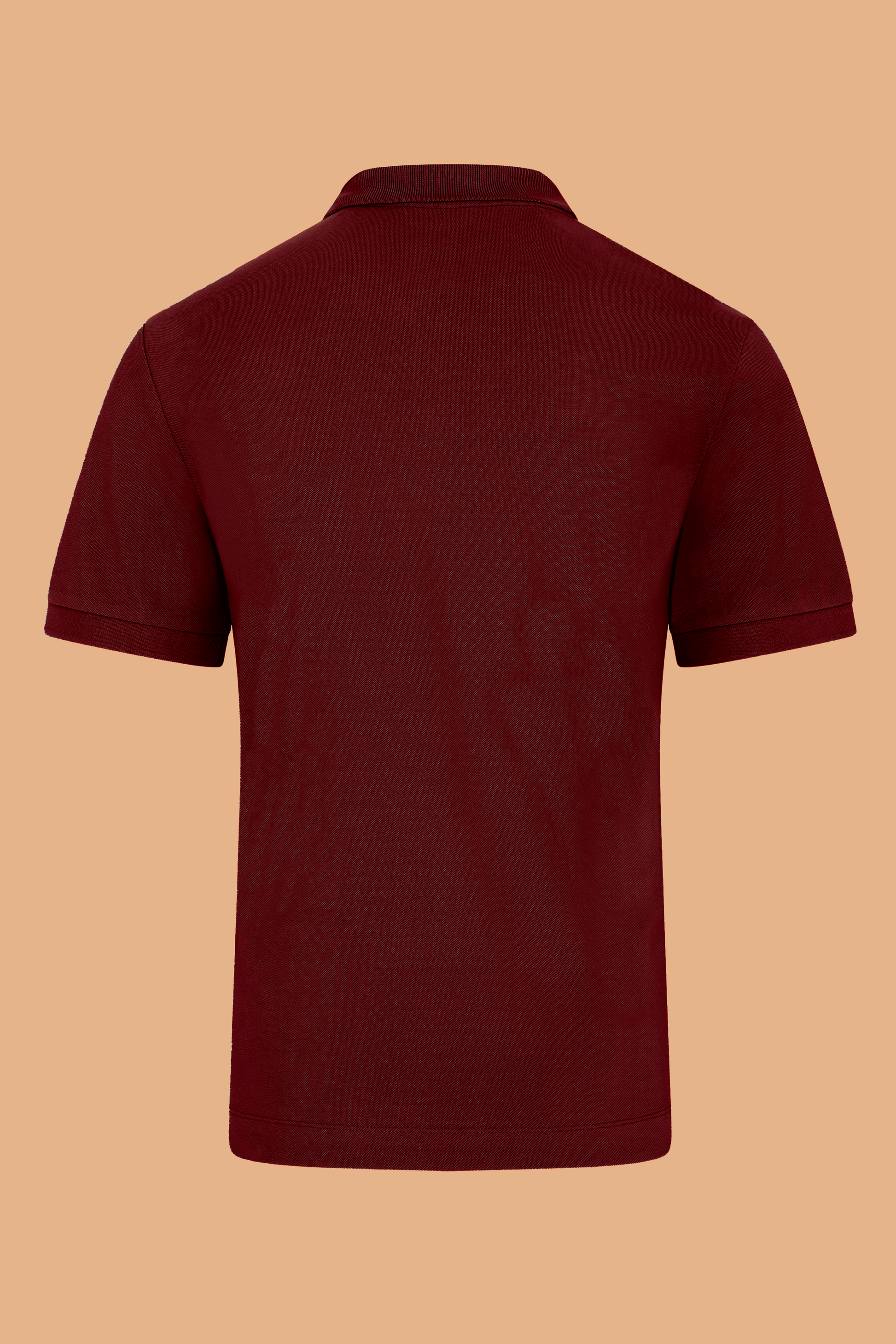 Burgundy Organic Cotton Polo Shirt