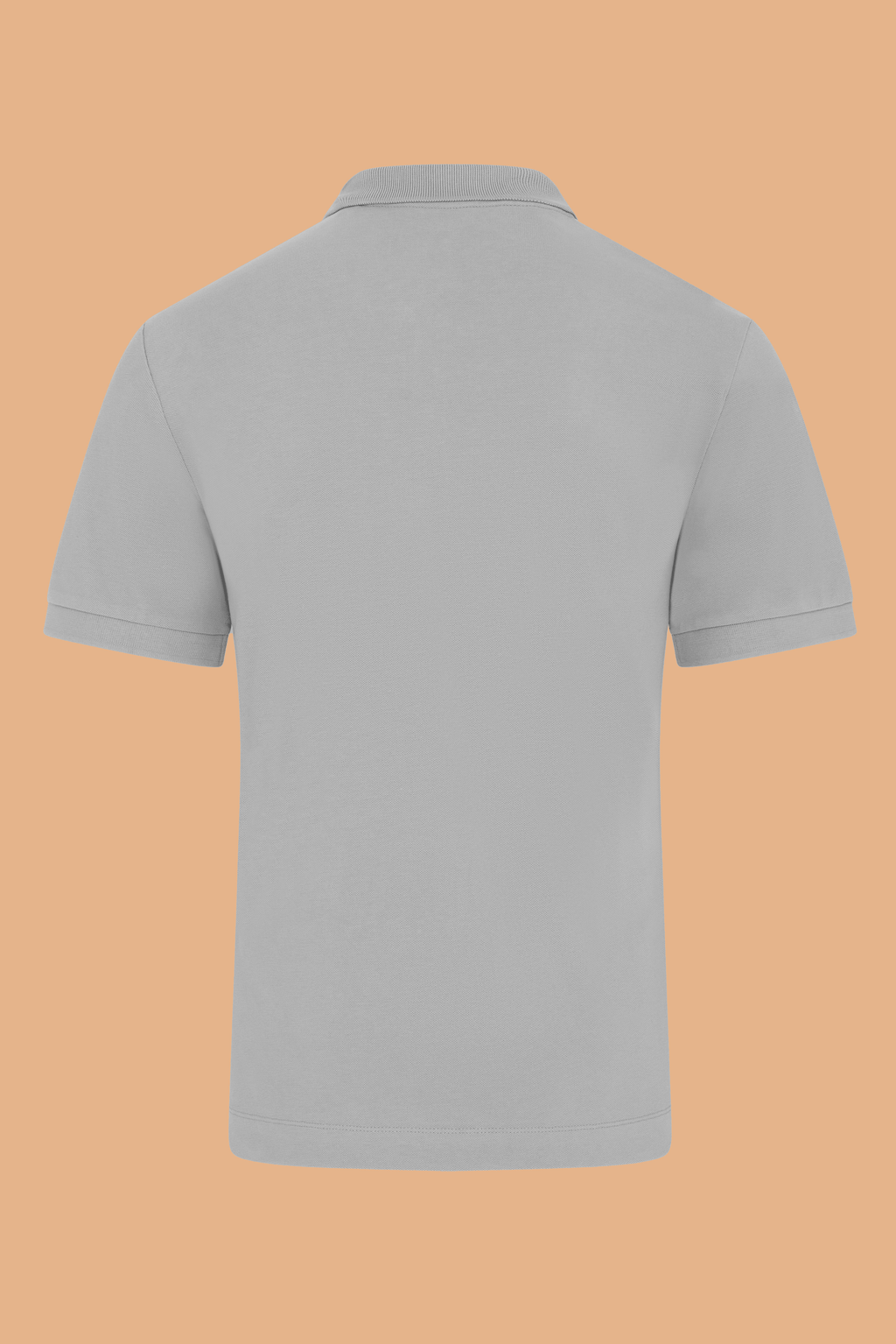 Grey Organic Cotton Polo Shirt