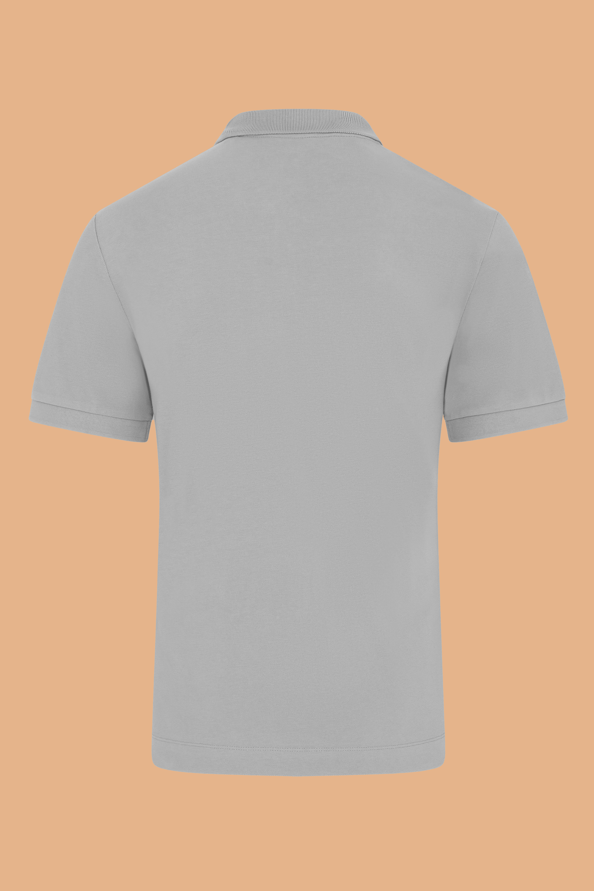 Grey Organic Cotton Polo Shirt