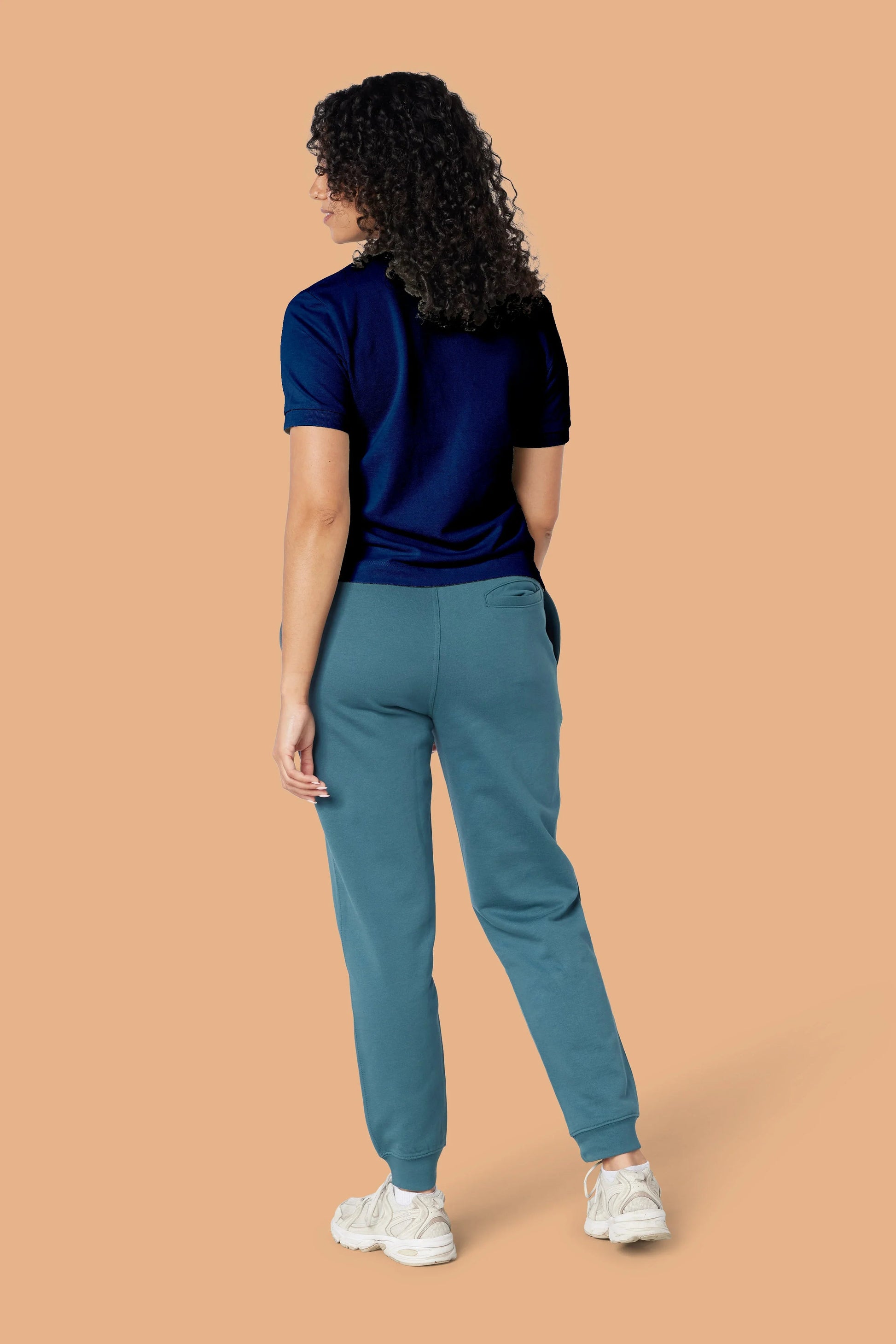 Embroidered P Joggers in Organic Cotton