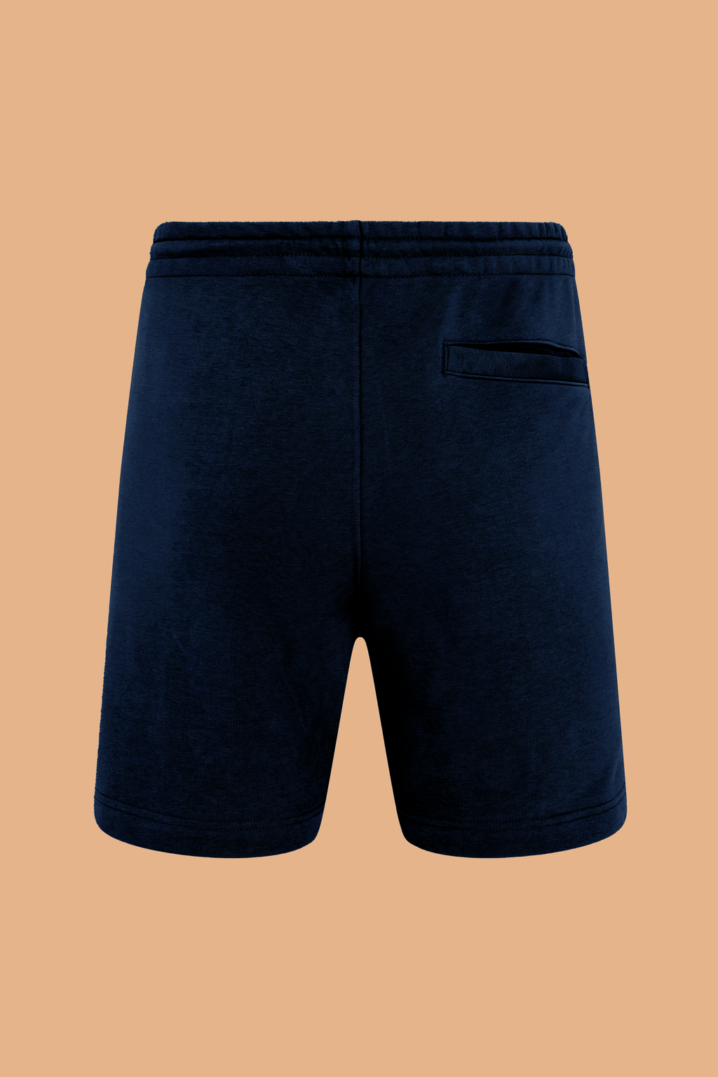 Embroidered P Shorts in Navy