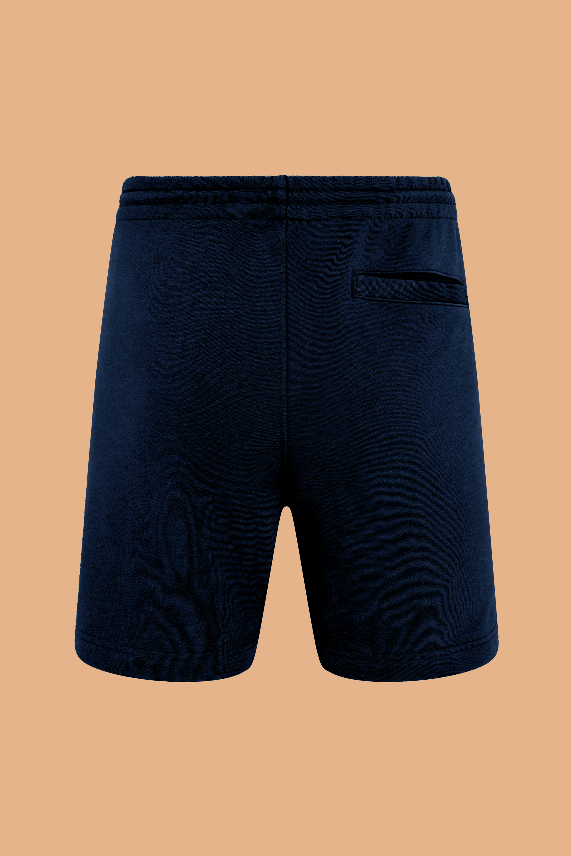 Embroidered P Shorts in Navy