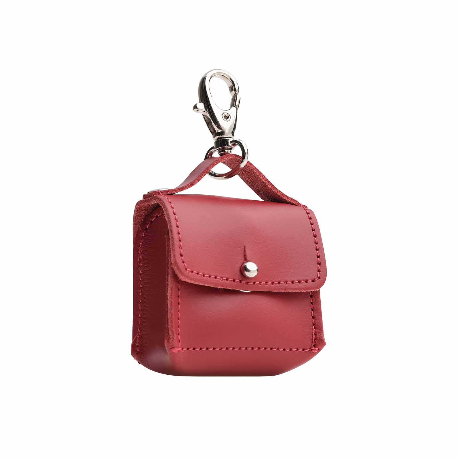 Red Leather Bag Charm